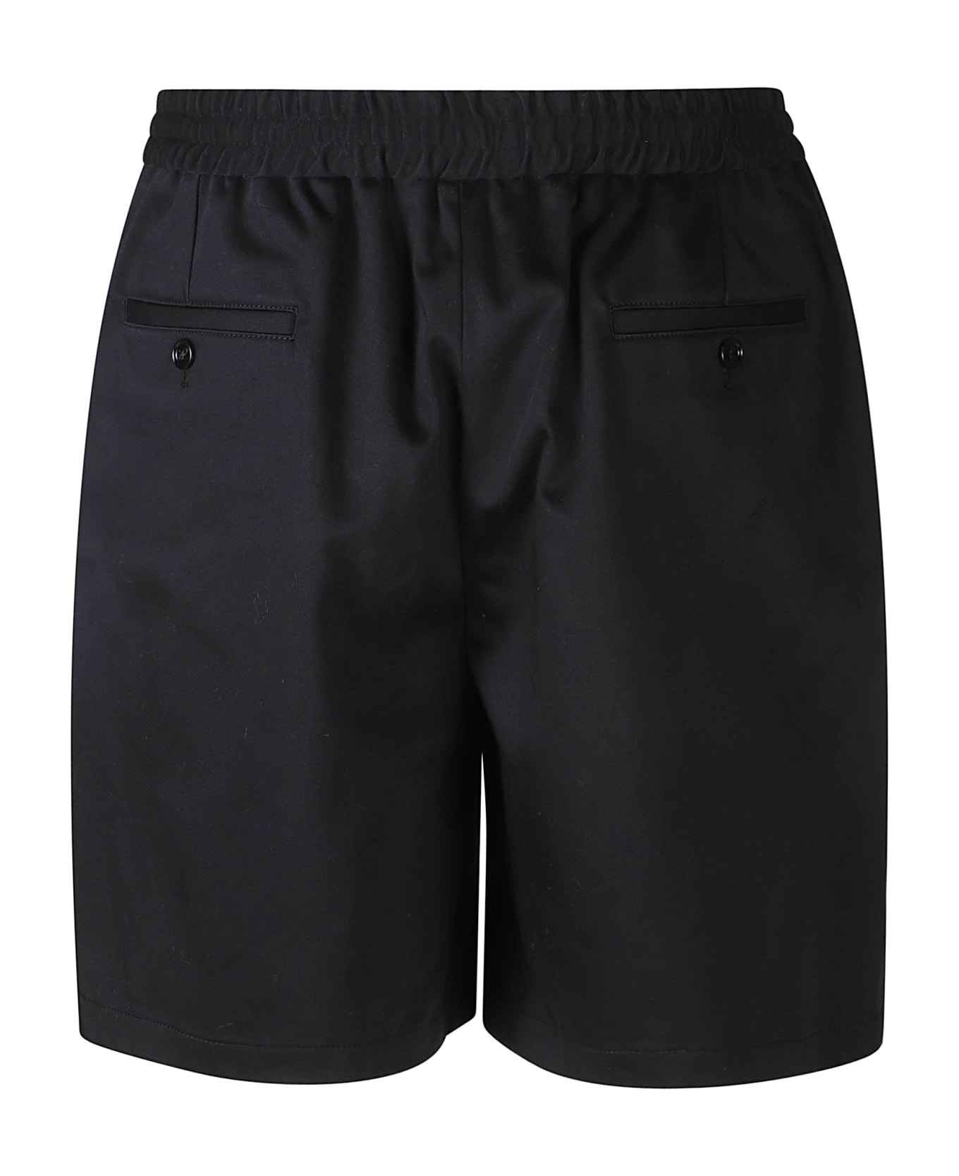 Ami Alexandre Mattiussi Elastic Waist Classic Shorts - Black