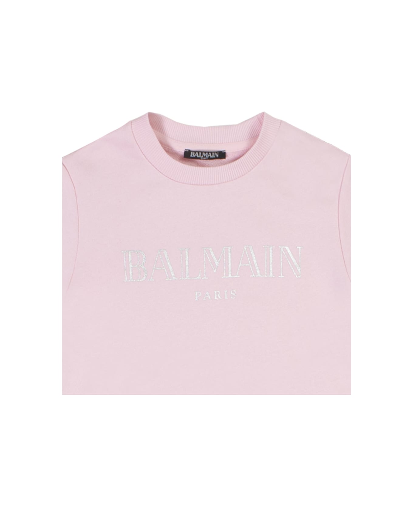 Balmain Cotton Sweatshirt - Rose