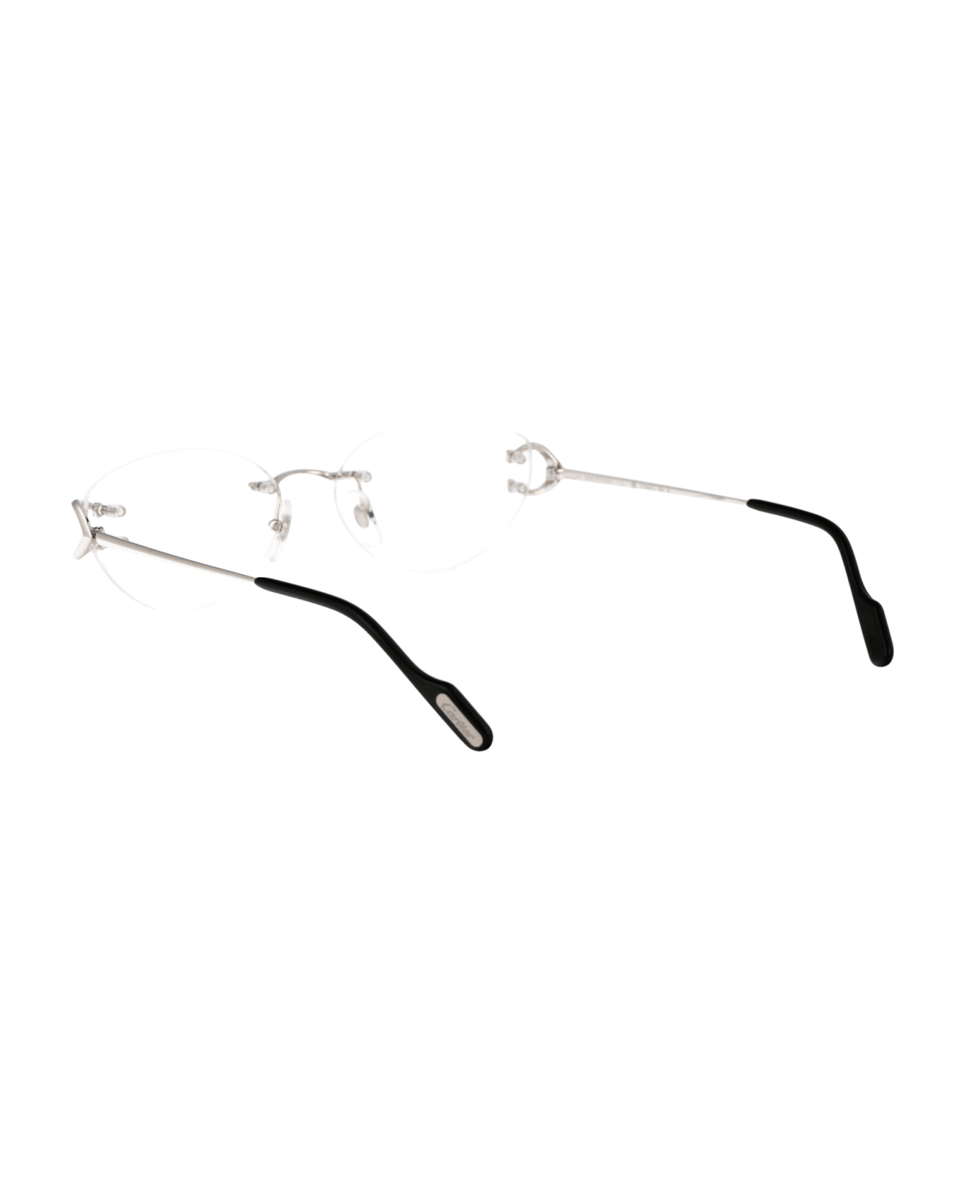 Cartier Eyewear Ct0487o Glasses - 002 SILVER SILVER TRANSPARENT アイウェア