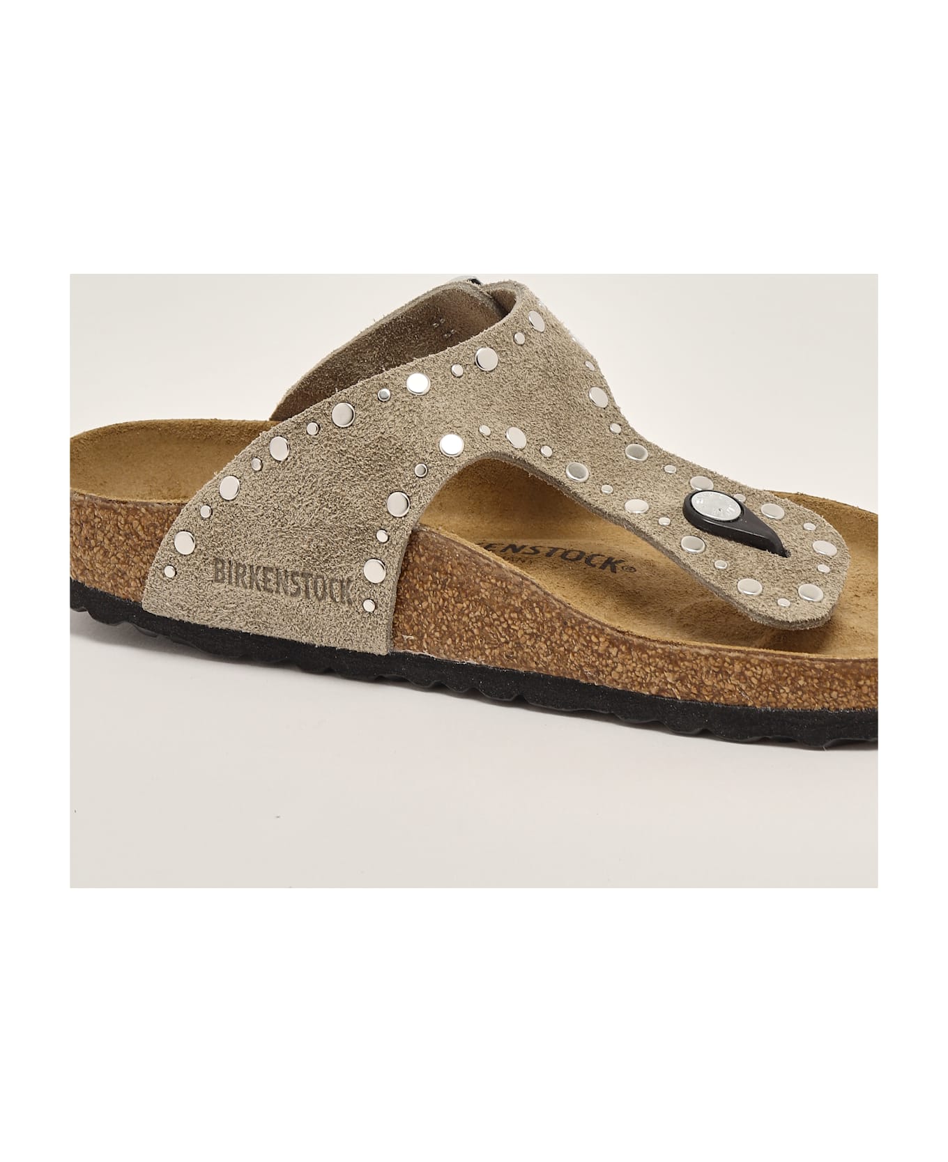 Birkenstock Gizeh Rivet Pelle Suede Sandal - TORTORA
