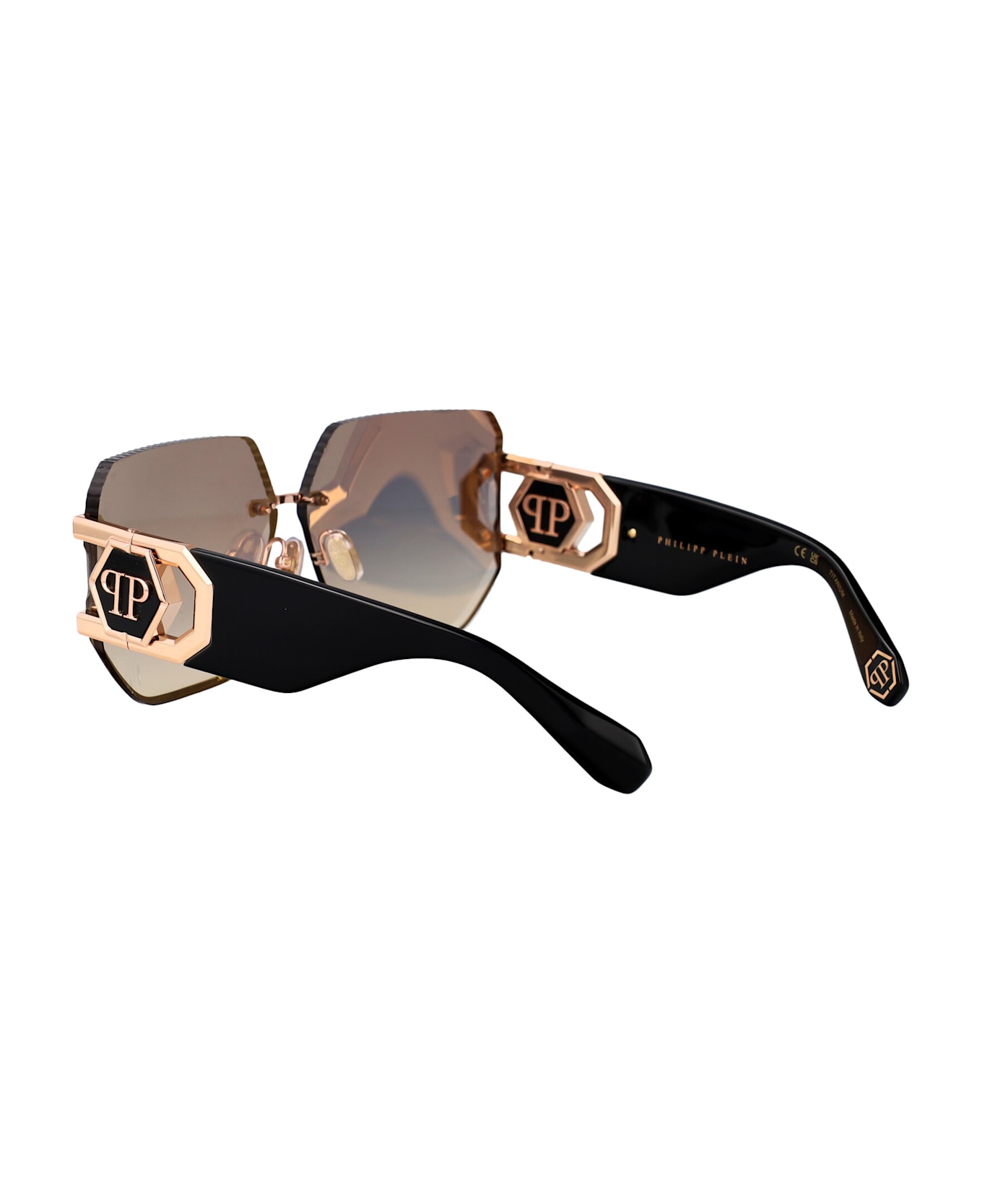 Philipp Plein Plein Hera Sunglasses - ROSE GOLD GREEN