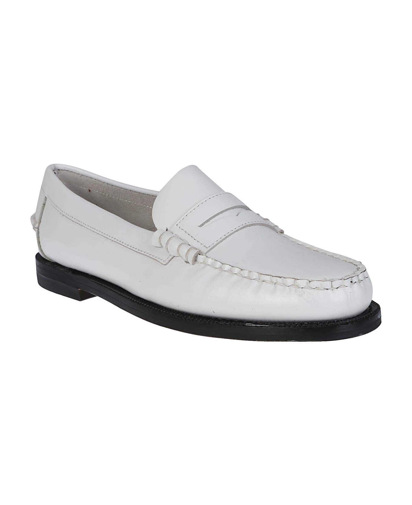 Sebago Classic Dan Pigment Loafers - White フラットシューズ