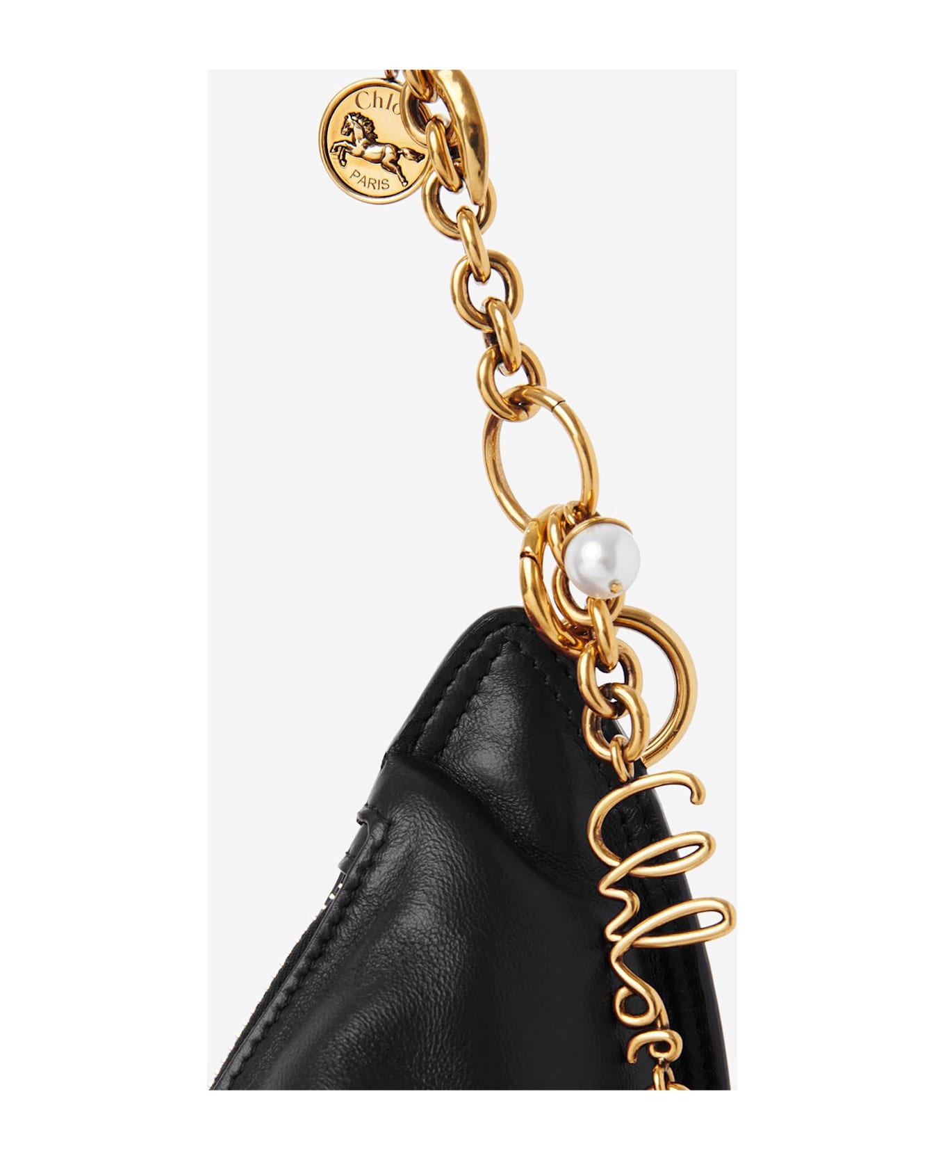 Chloé Icons Leather Shoulder Bag - Black