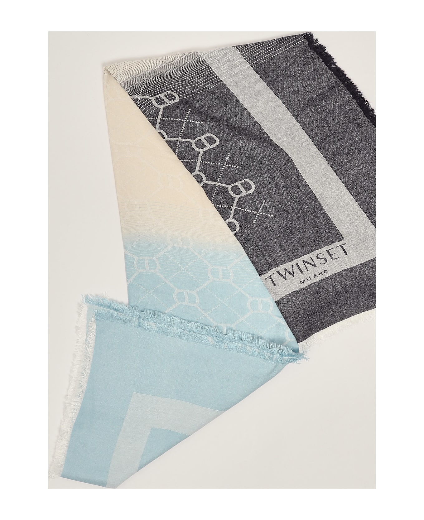 TwinSet Viscosa Shawl - AZZURRO
