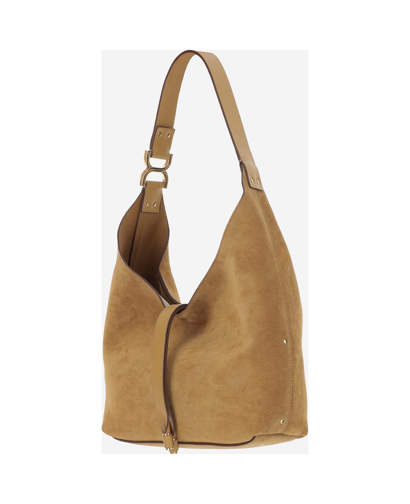 Chloé Marcie Small Suede Leather Hobo Bag - Brown