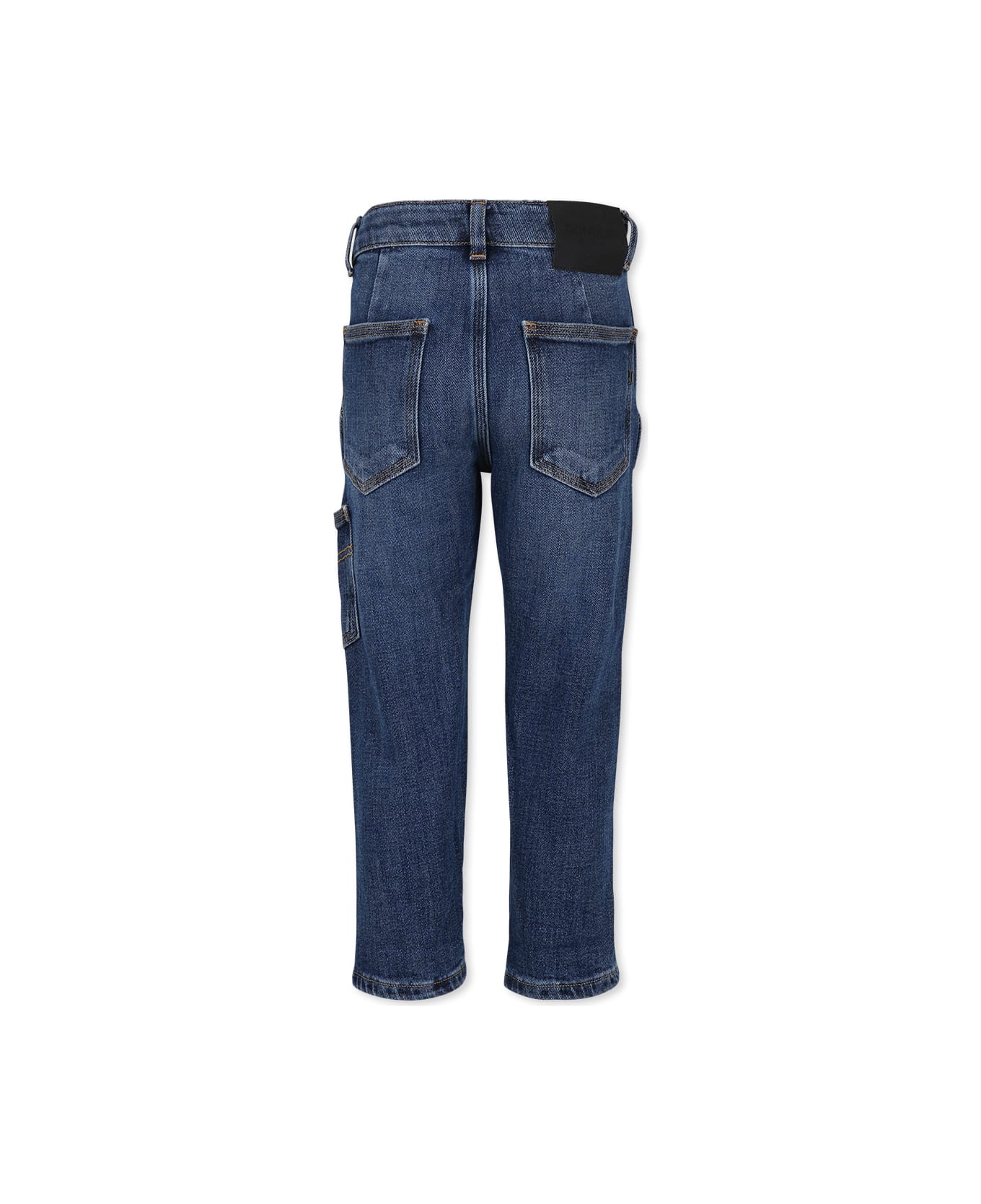 Dondup Blue Jeans For Boy With Logo - Denim