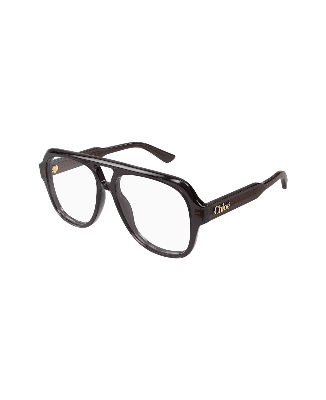 Chloé Ch0339o Linea Chloé 001 Grey Transparent Glasses - Grigio