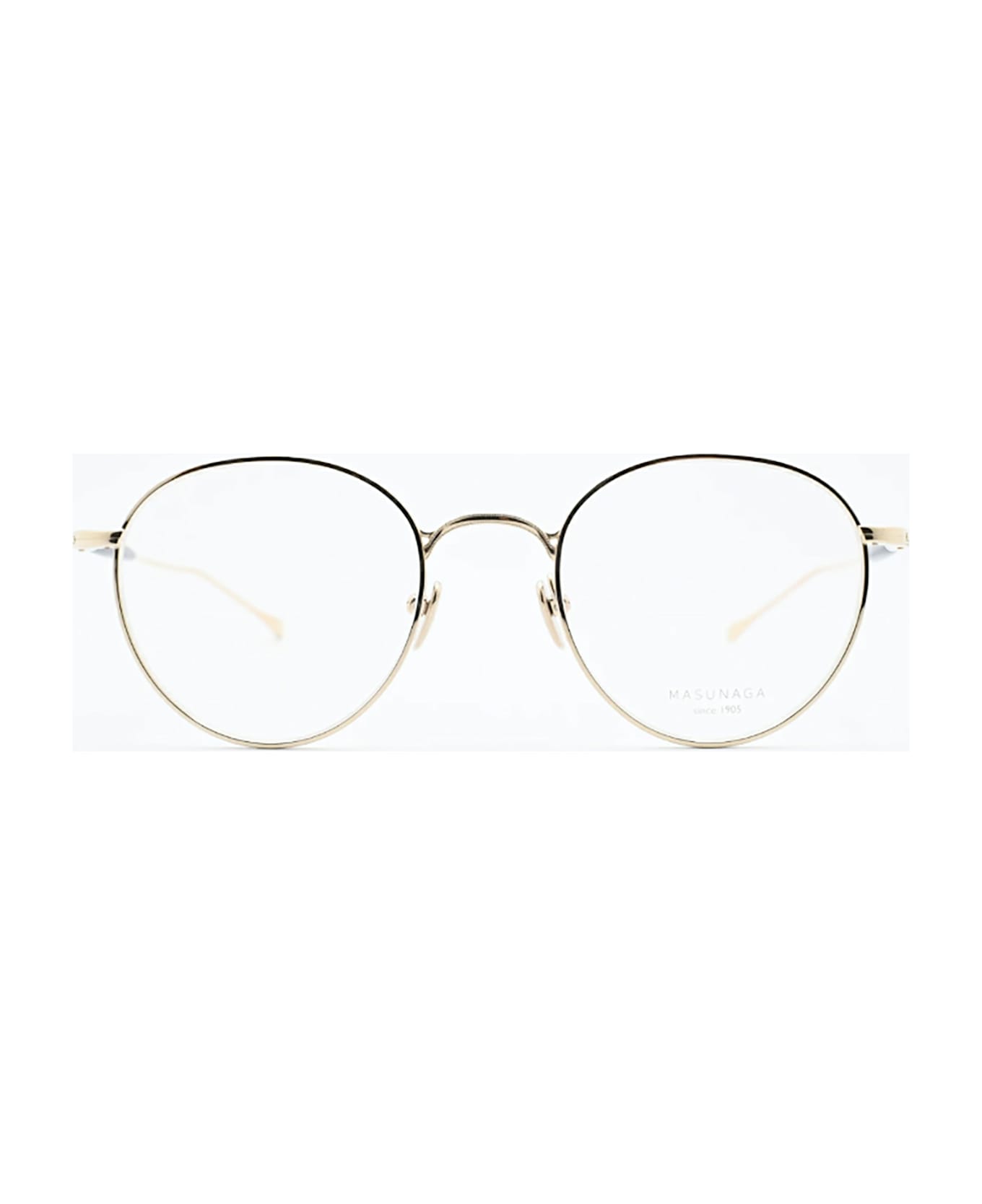 Masunaga GMS/128T Eyewear - Gold/navy