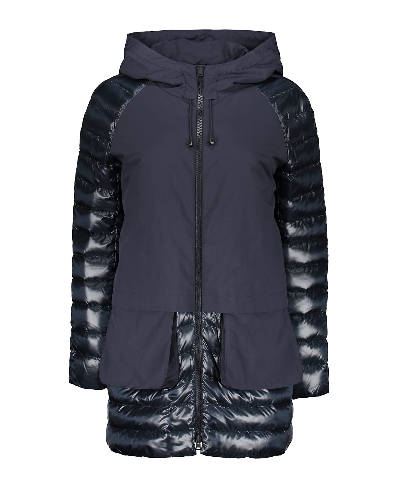 Herno Hooded Down Jacket - blue
