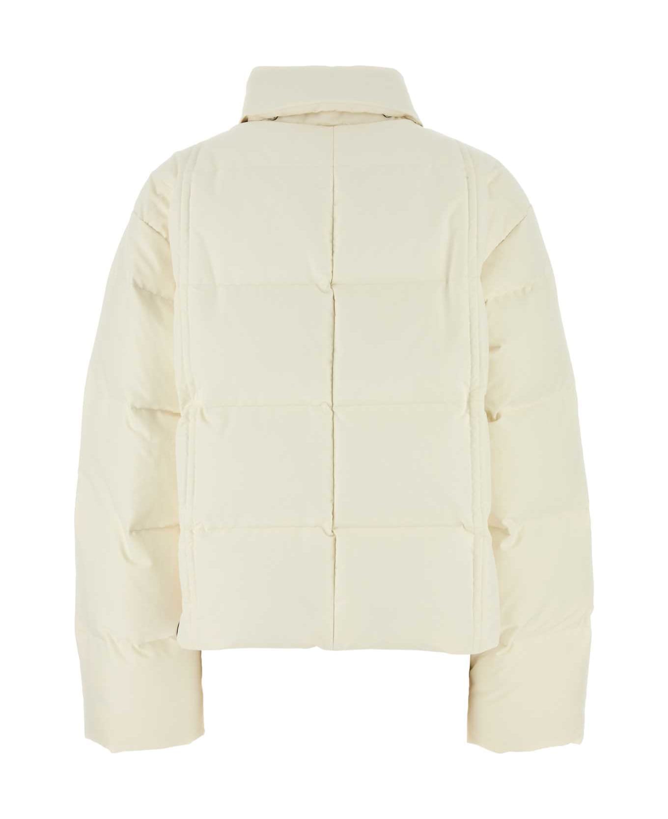 Jil Sander Ivory Polyester Down Jacket - 106