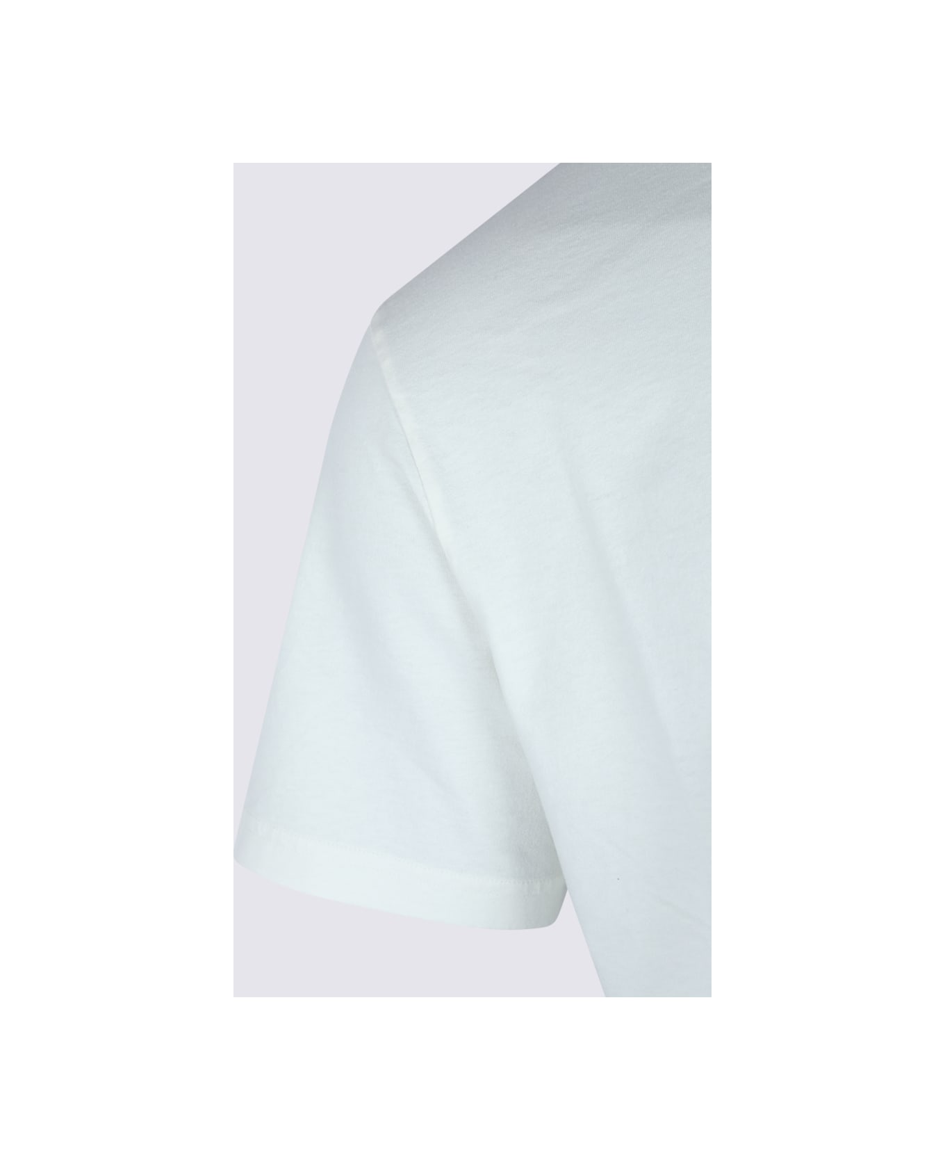 Stone Island Ivory Cotton T-shirt - White