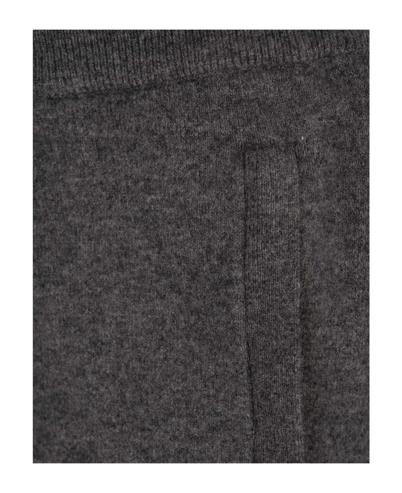 Vince Slim Fit Joggers In Grey Knitwear - Grey