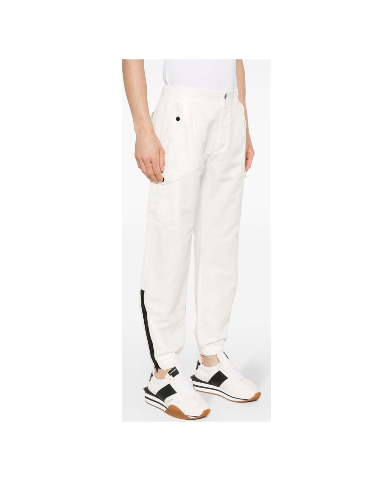 C.P. Company Trousers - White