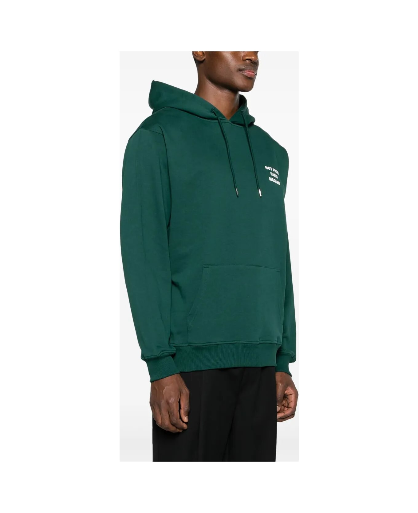 Drôle de Monsieur Le Hoodie Slogan - Dgn Dark Green