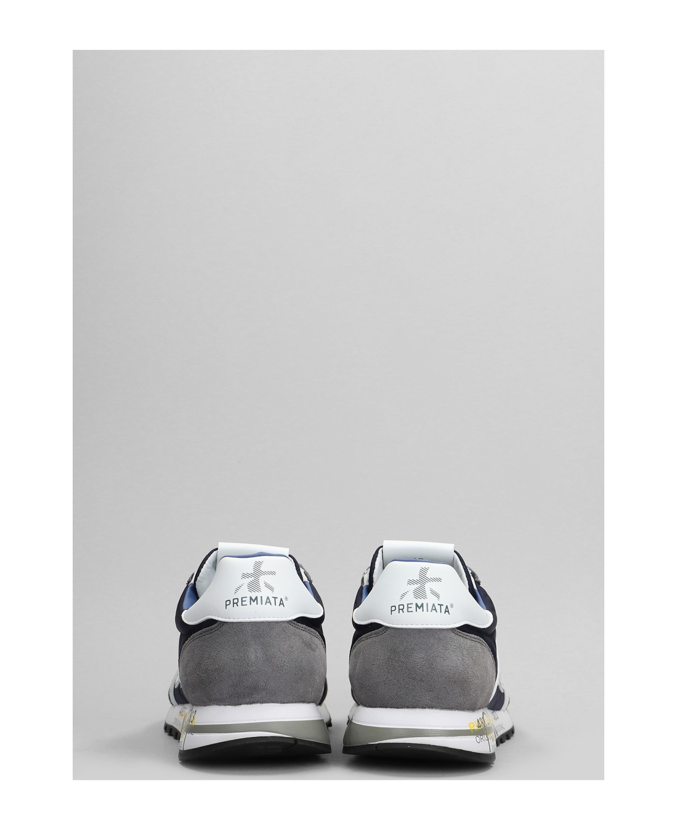 Premiata Lucy Sneakers In Grey Suede And Fabric - grey