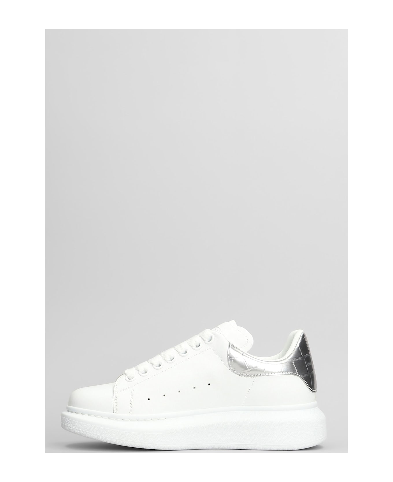 Alexander McQueen Oversize Sneak Sneakers In White Leather - white
