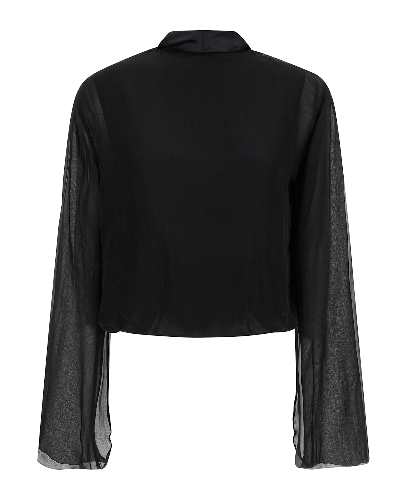 Alberta Ferretti Chiffon Shirt - Black  
