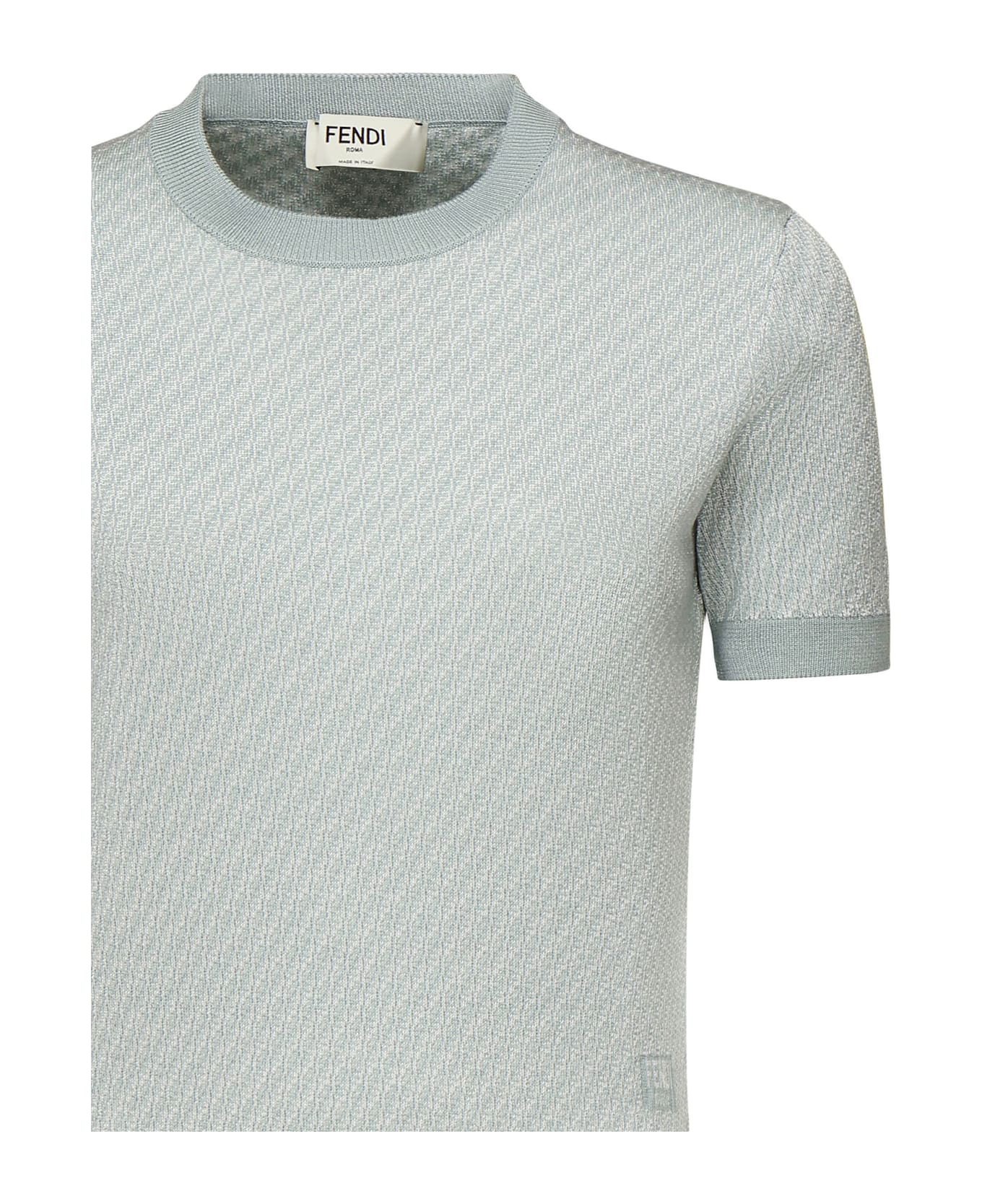 Fendi Micro Logo T-shirt - Blue