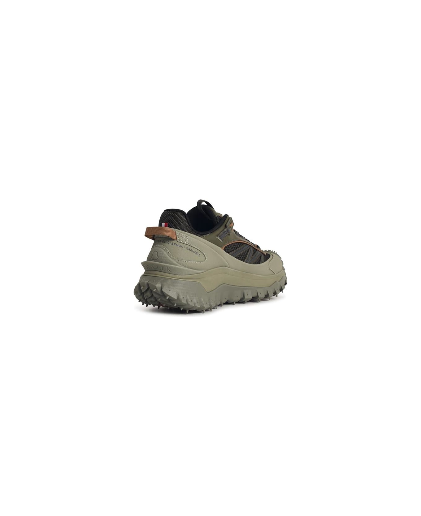 Moncler 
trailgrip Gtx
 Green Leather Blend Sneakers