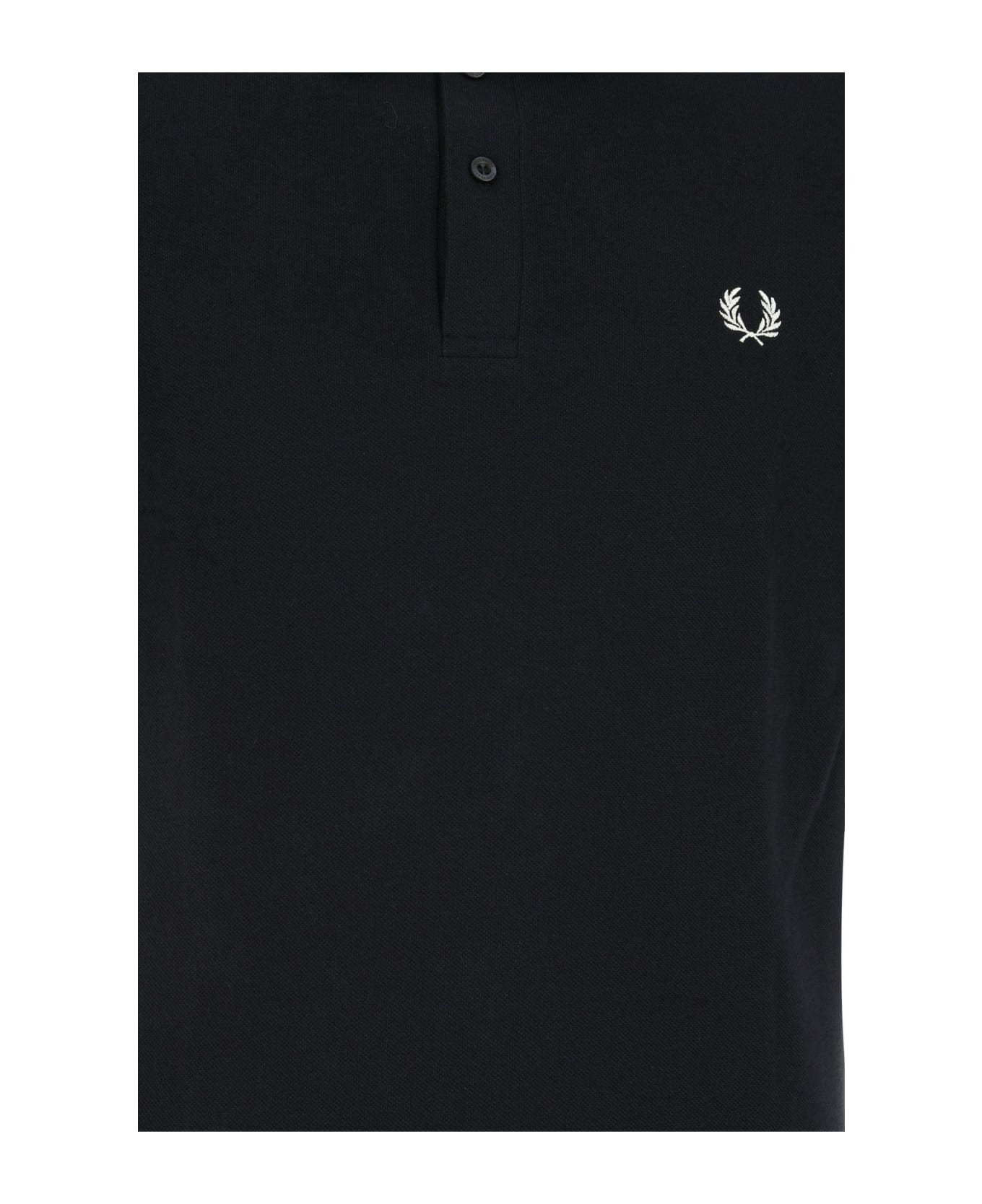 Fred Perry Midnight Blue Piquet Polo Shirt - Navy