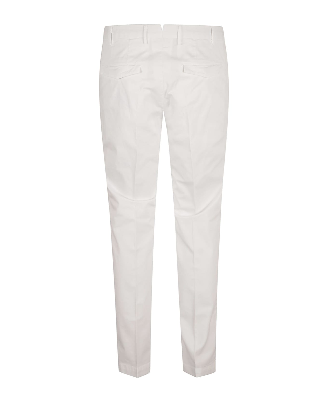 PT Torino Slim Fit Plain Trousers - White