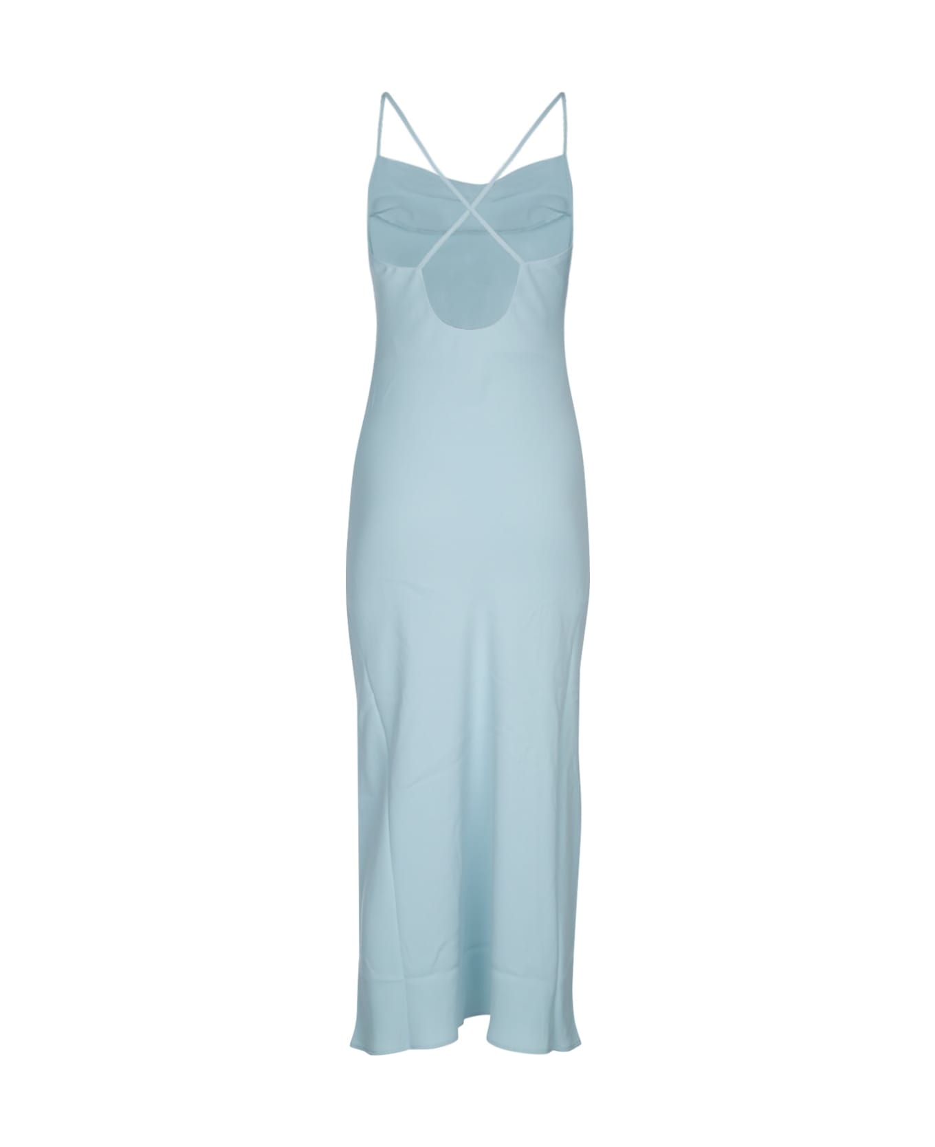 Calvin Klein Crepe Low Back Drape Dress - ETHER