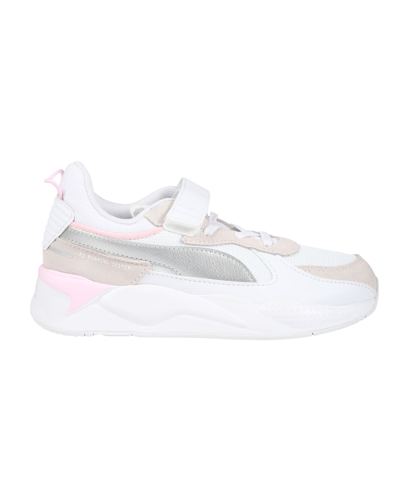 Puma White Sneakers For Girl With Logo - Multicolor シューズ