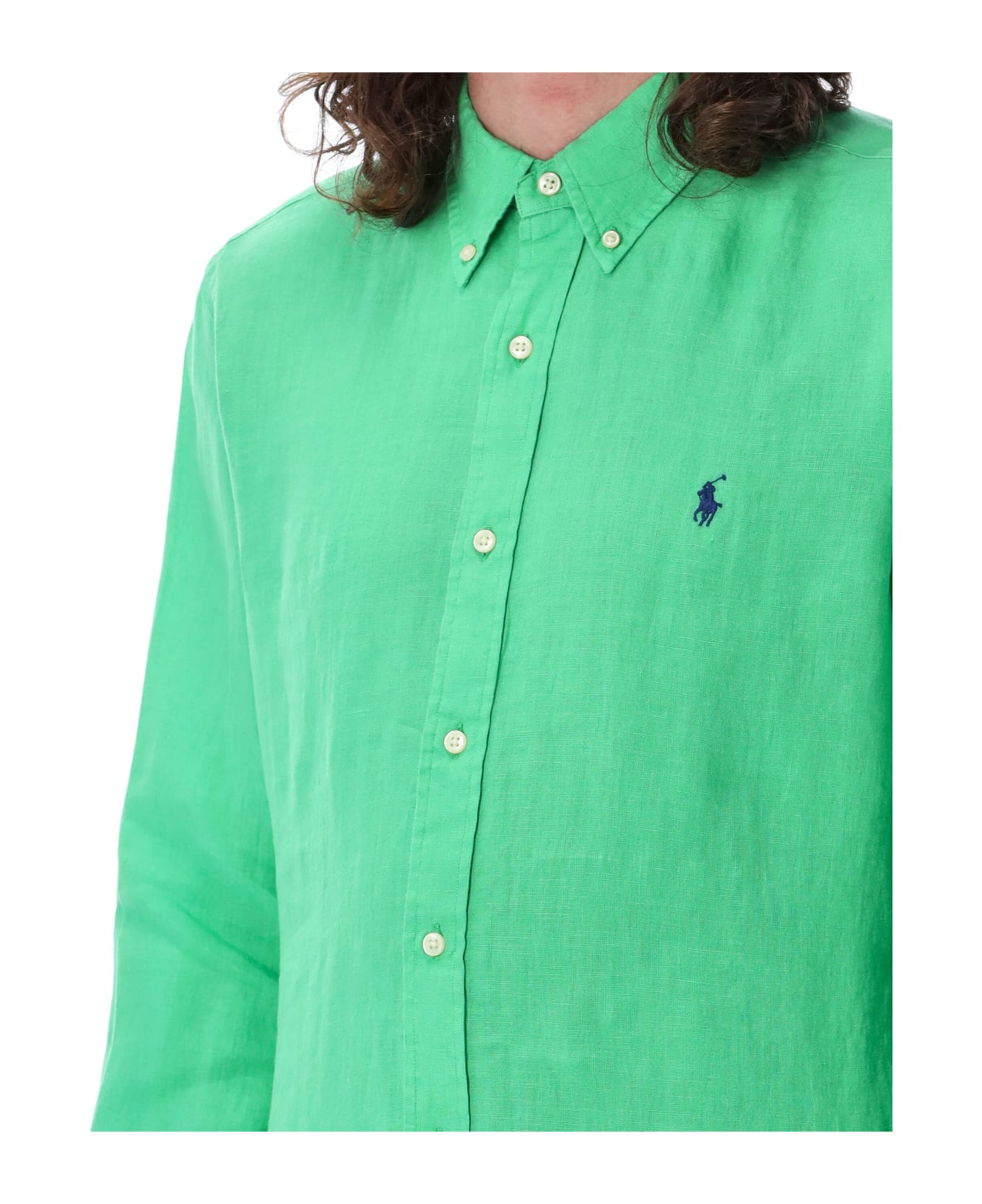 Ralph Lauren Custom Fit Shirt - green シャツ