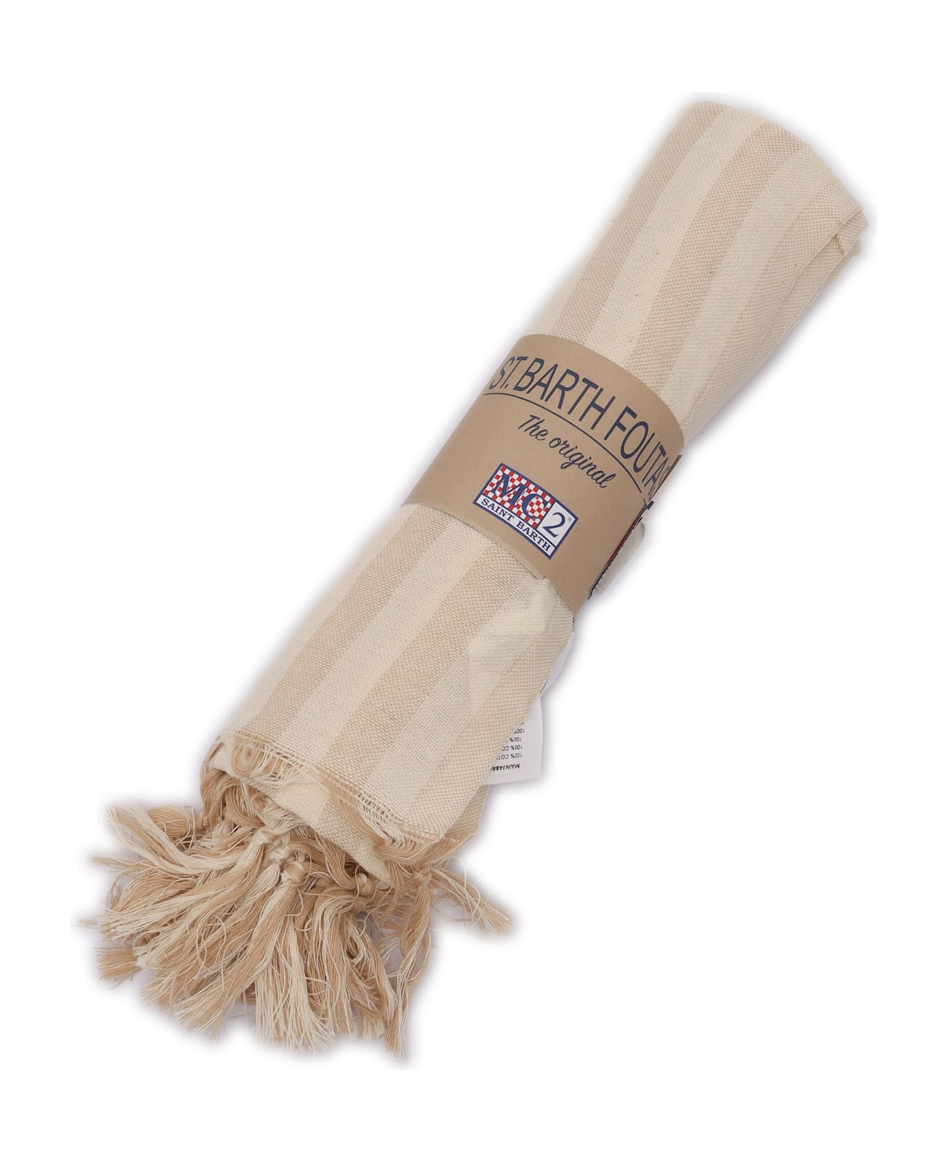 MC2 Saint Barth Ultra Light Beach Towel With Fringe - MULTICOLOR