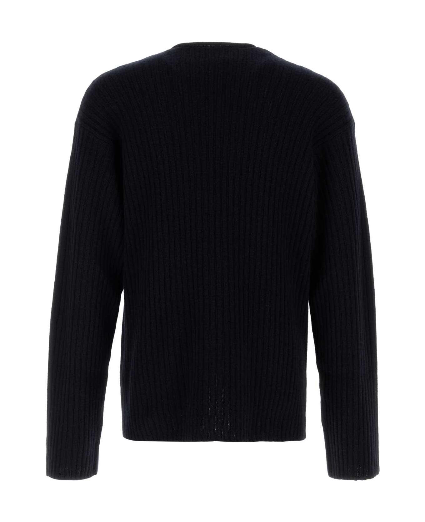 The Row Midnight Blue Cashmere Gustave Sweater - DARKNAVY