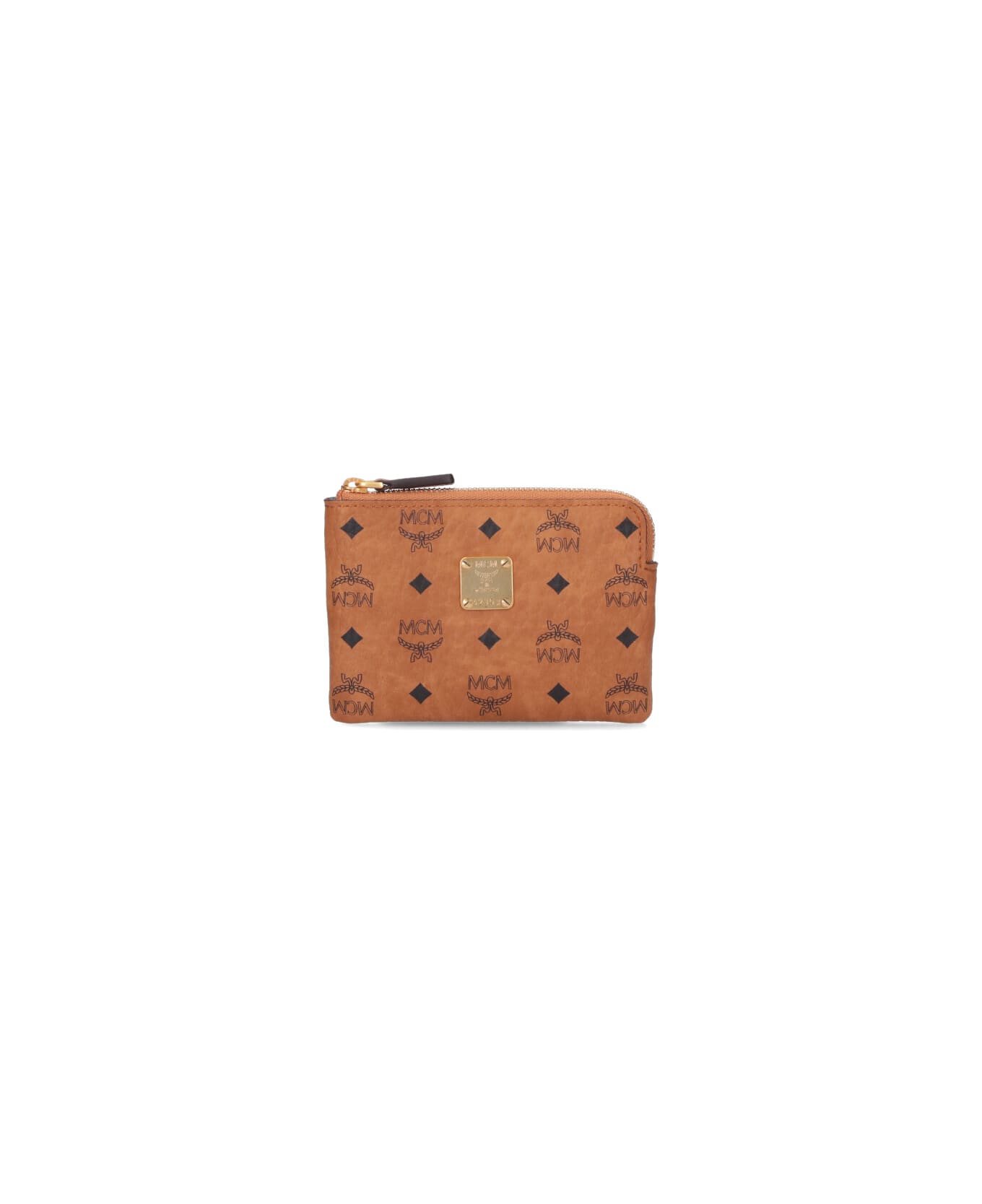 MCM 
aren
 Zip Purse - Brown