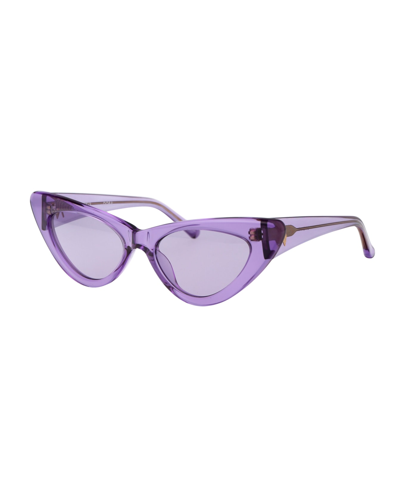 The Attico Dora Sunglasses - PURPLE/GOLD/PURPLE サングラス