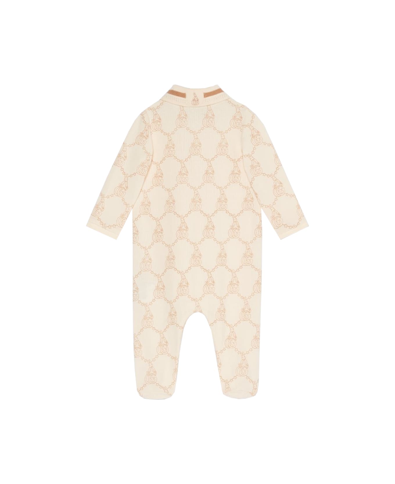 Gucci Romper With Embroidery - Beige