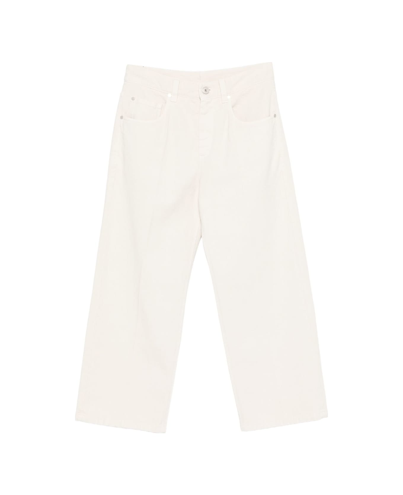 Brunello Cucinelli Off-white Five-pocket - White