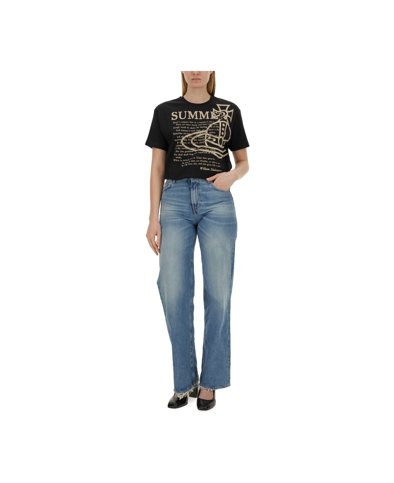 Vivienne Westwood "summer" T-shirt - BLACK