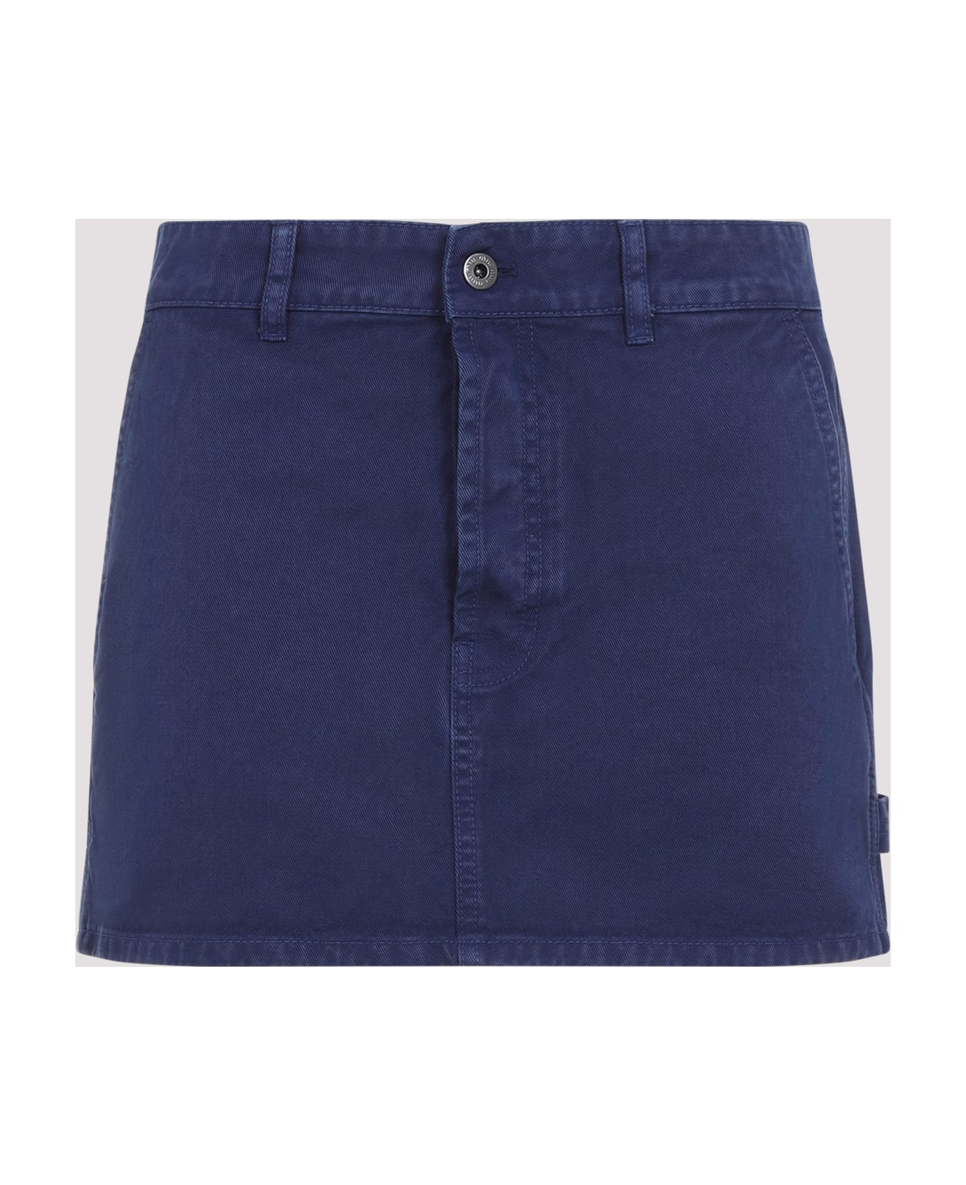 Miu Miu Cotton Mini Skirt - Indaco