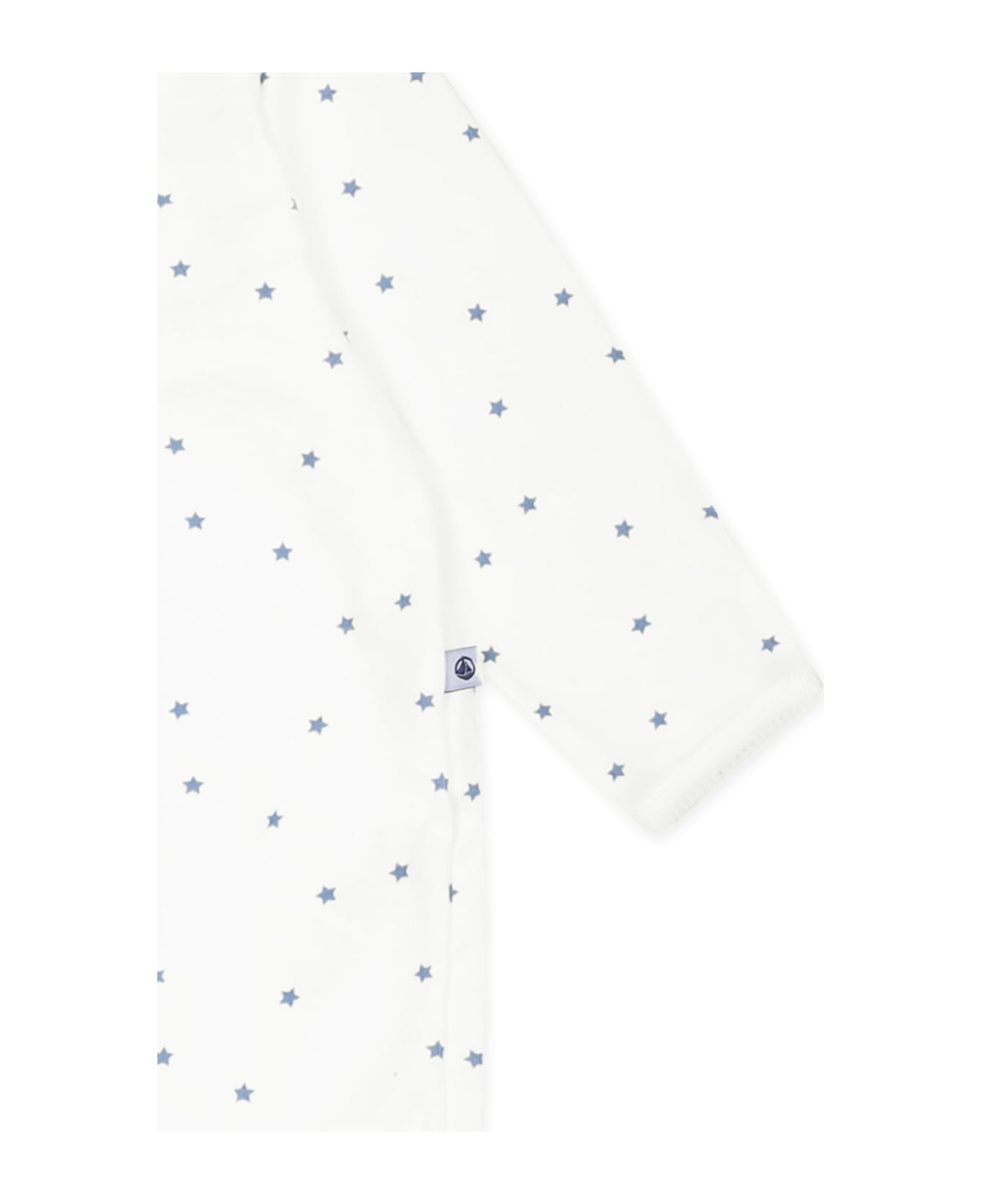 Petit Bateau Ivory Babygrow For Babykids With Stars - Ivory