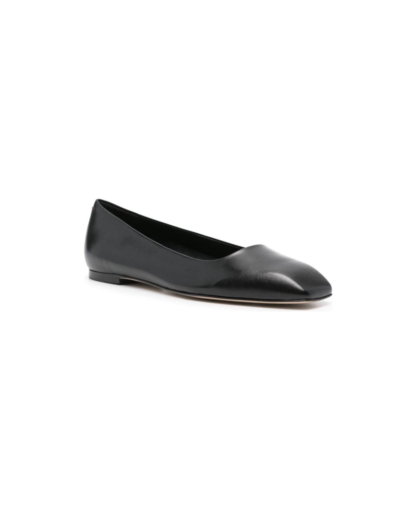 aeyde Ida Nappa Leather Ballerinas - Black
