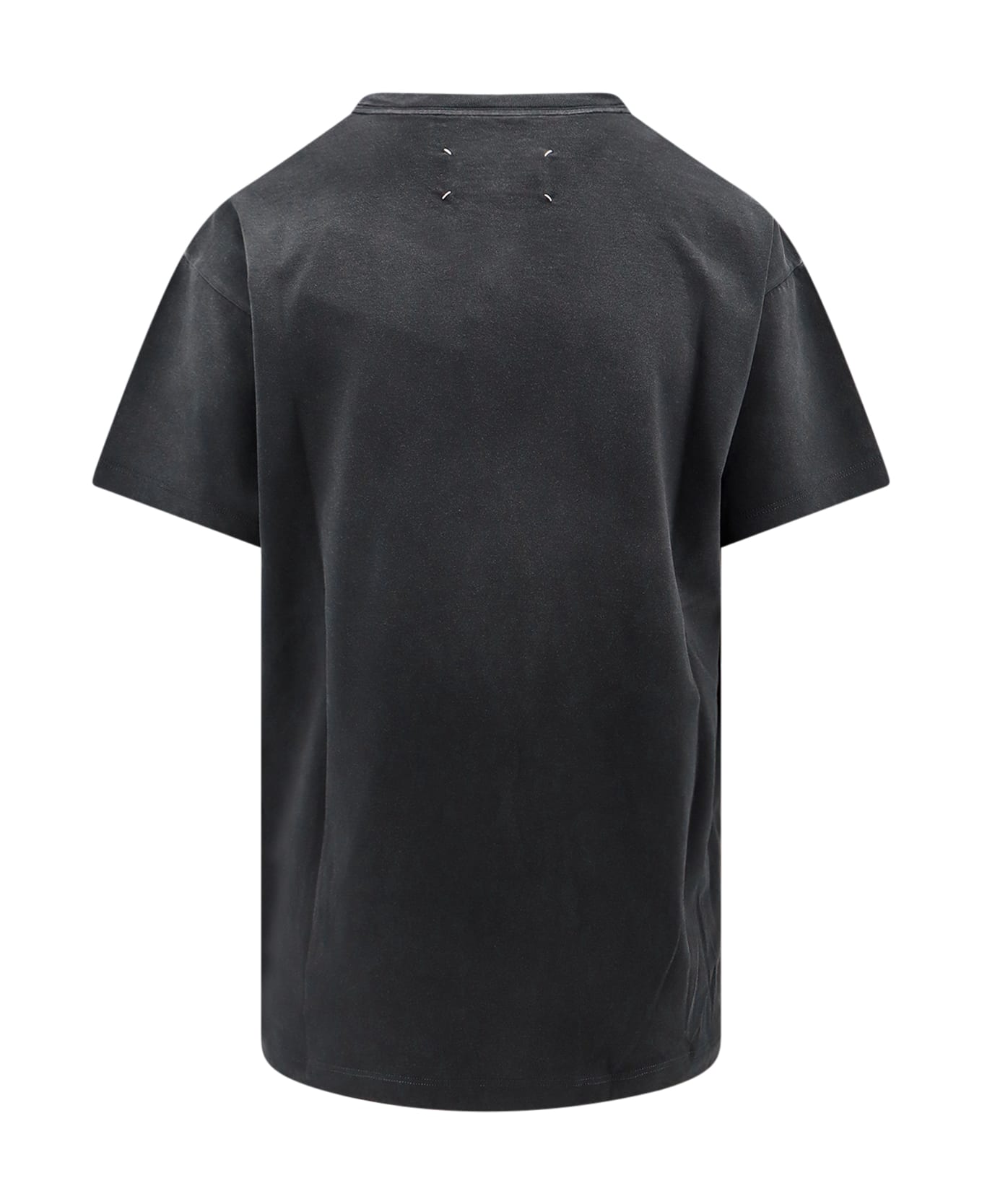 Maison Margiela Reverse Logo-printed Crewneck T-shirt - Washed Black シャツ