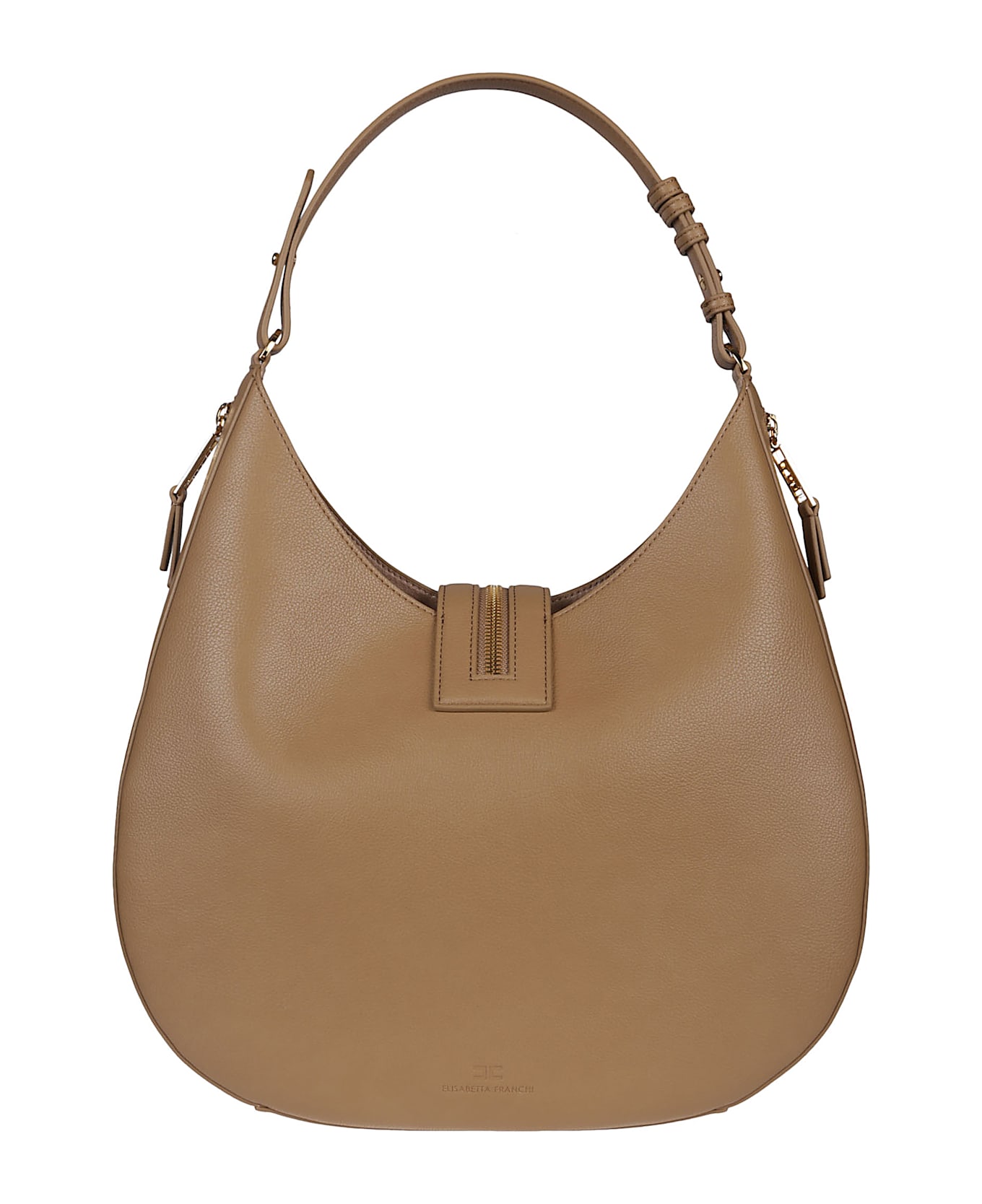 Elisabetta Franchi Hobo Bag - Camel