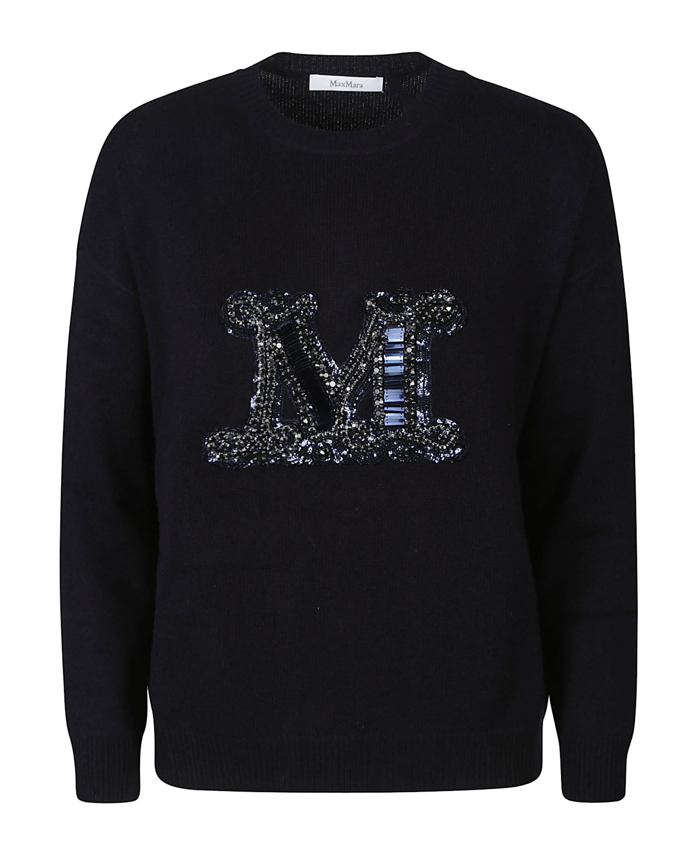 Max Mara Vicolo Sweater - Ricamo Blu