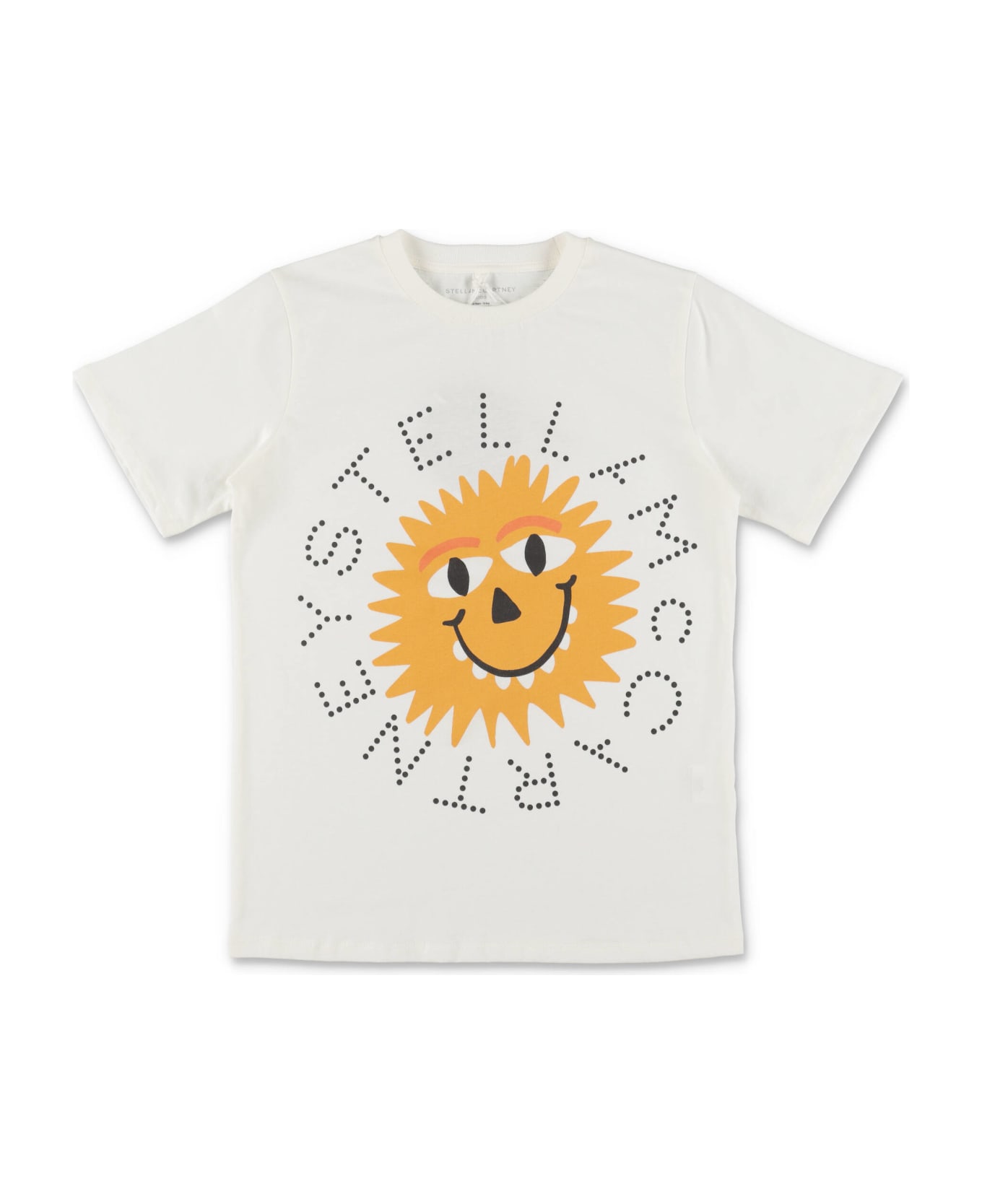 Stella McCartney Kids Stella Mccartney T-shirt Bianca In Jersey Di Cotone Bambino - Bianco