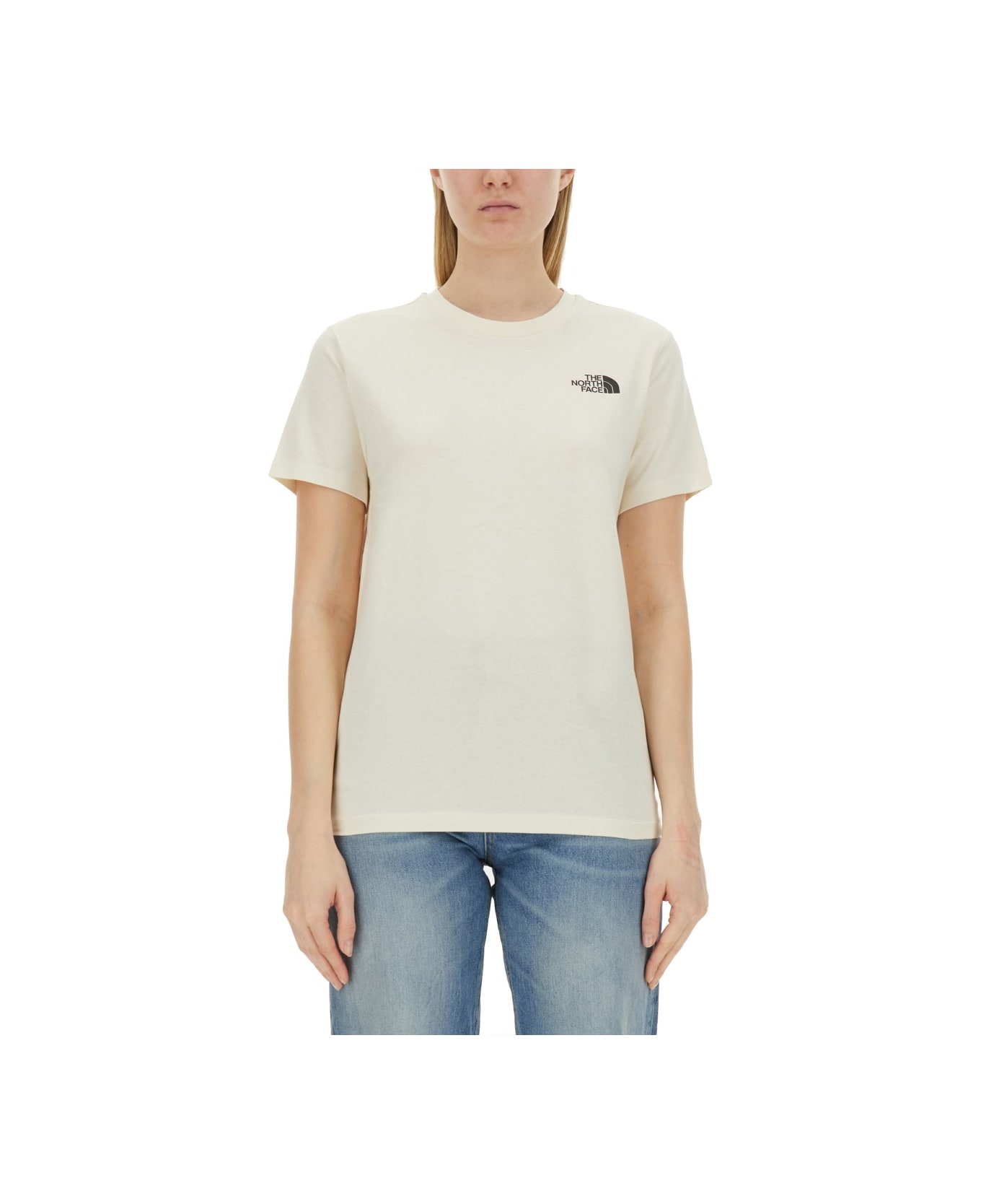 The North Face T-shirt With Logo - WHITE Tシャツ