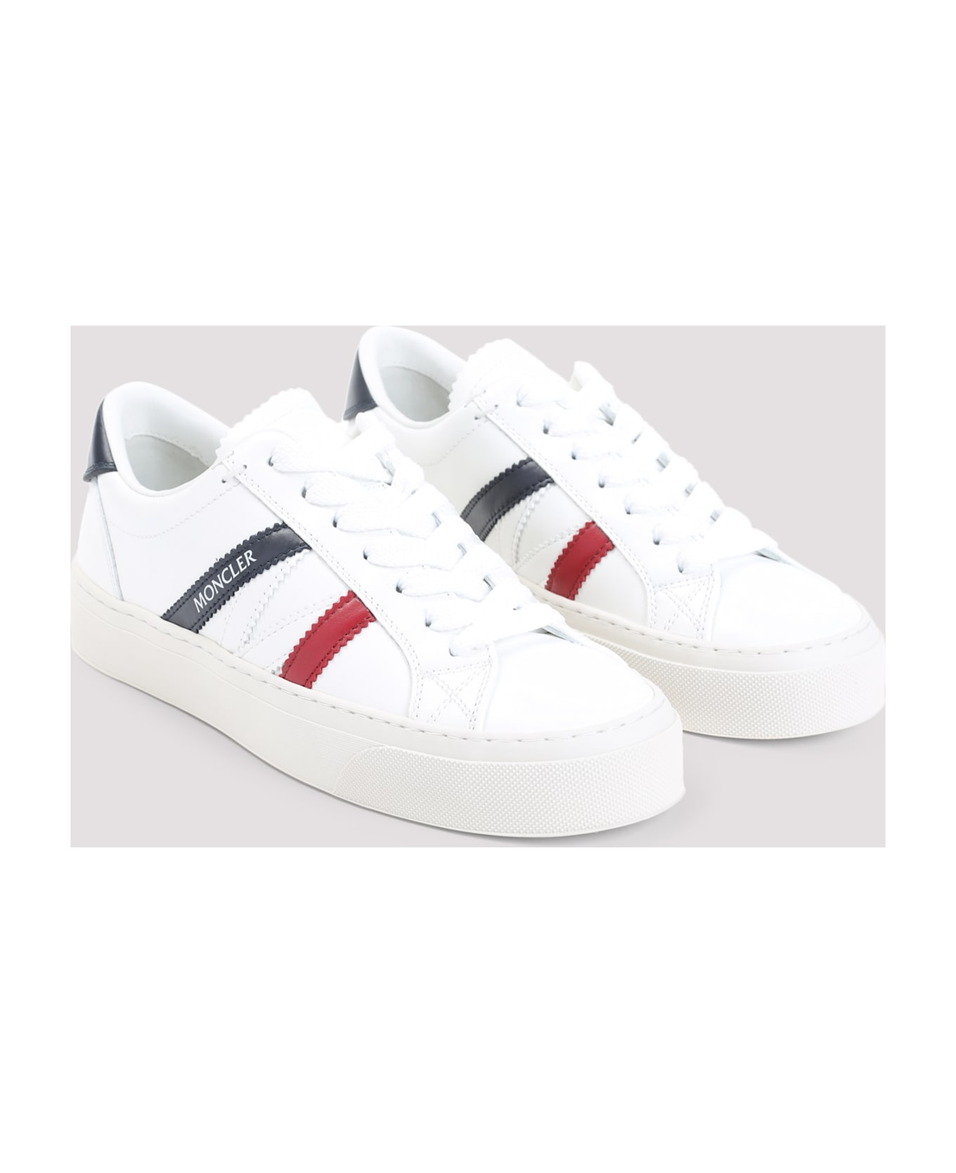 Moncler Monaco 2 Low Top Sneakers - White
