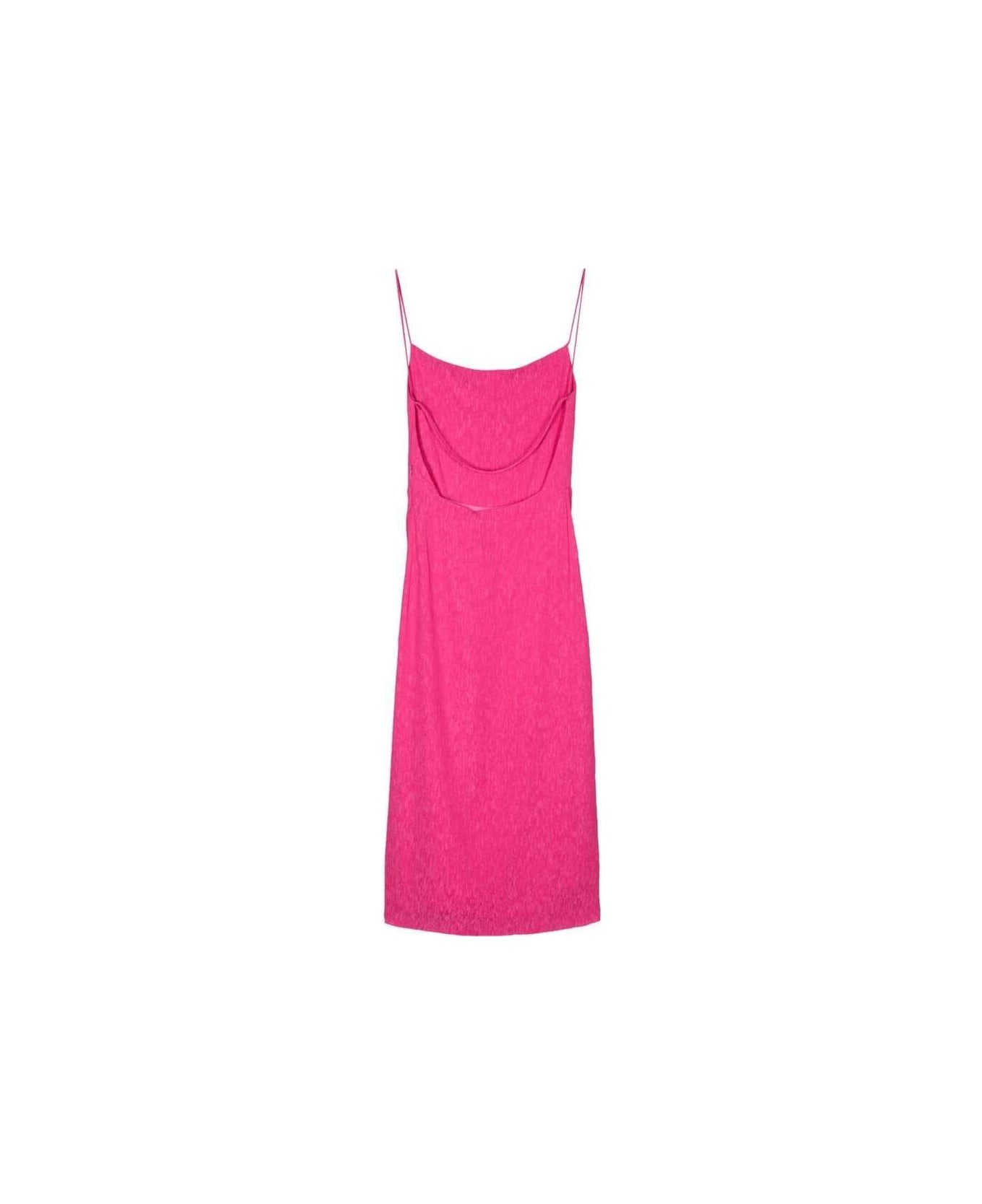 IRO Strapped Square Neck Dress - PINK ワンピース＆ドレス