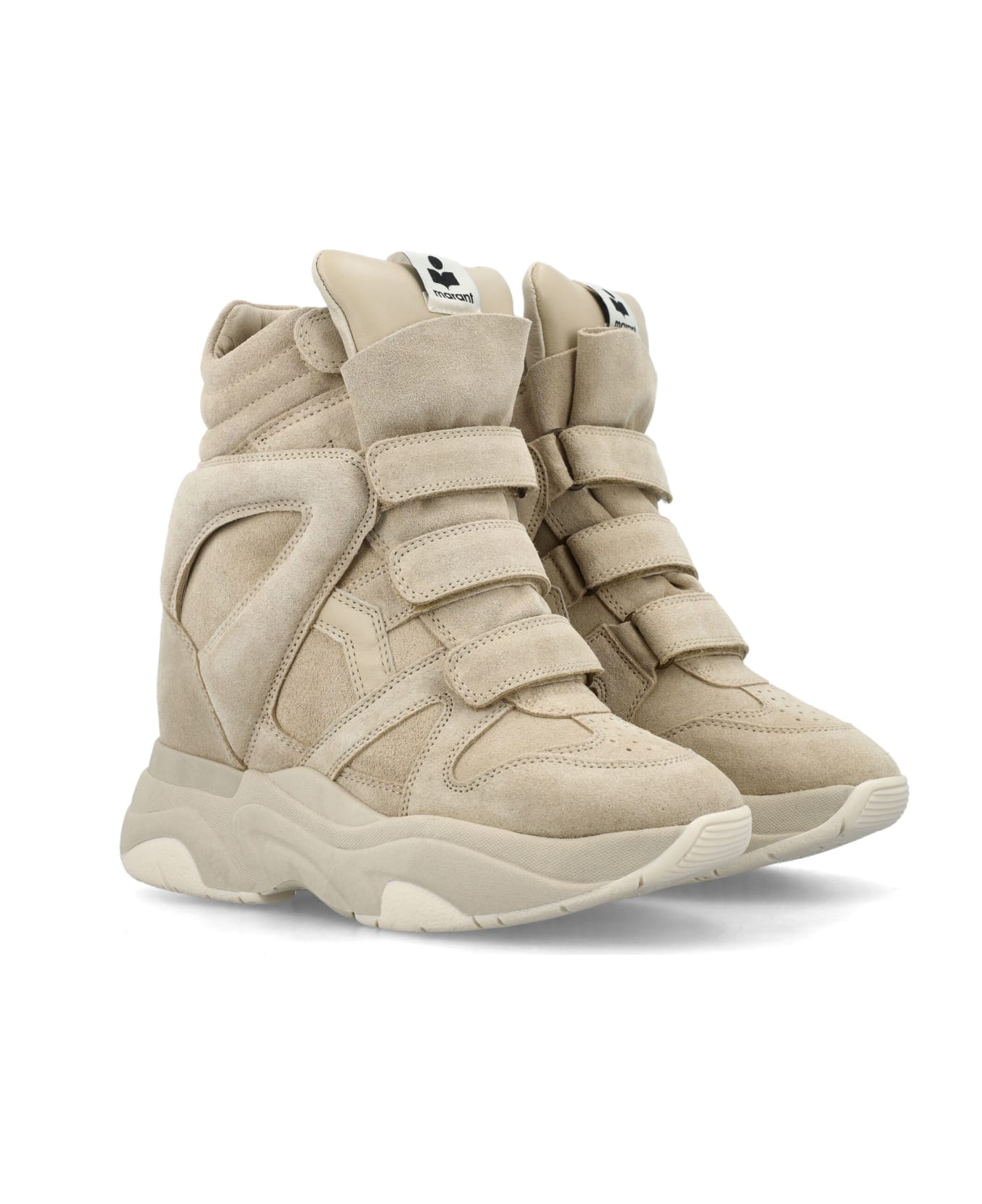 Isabel Marant Balskee High-top Sneakers - BEIGE