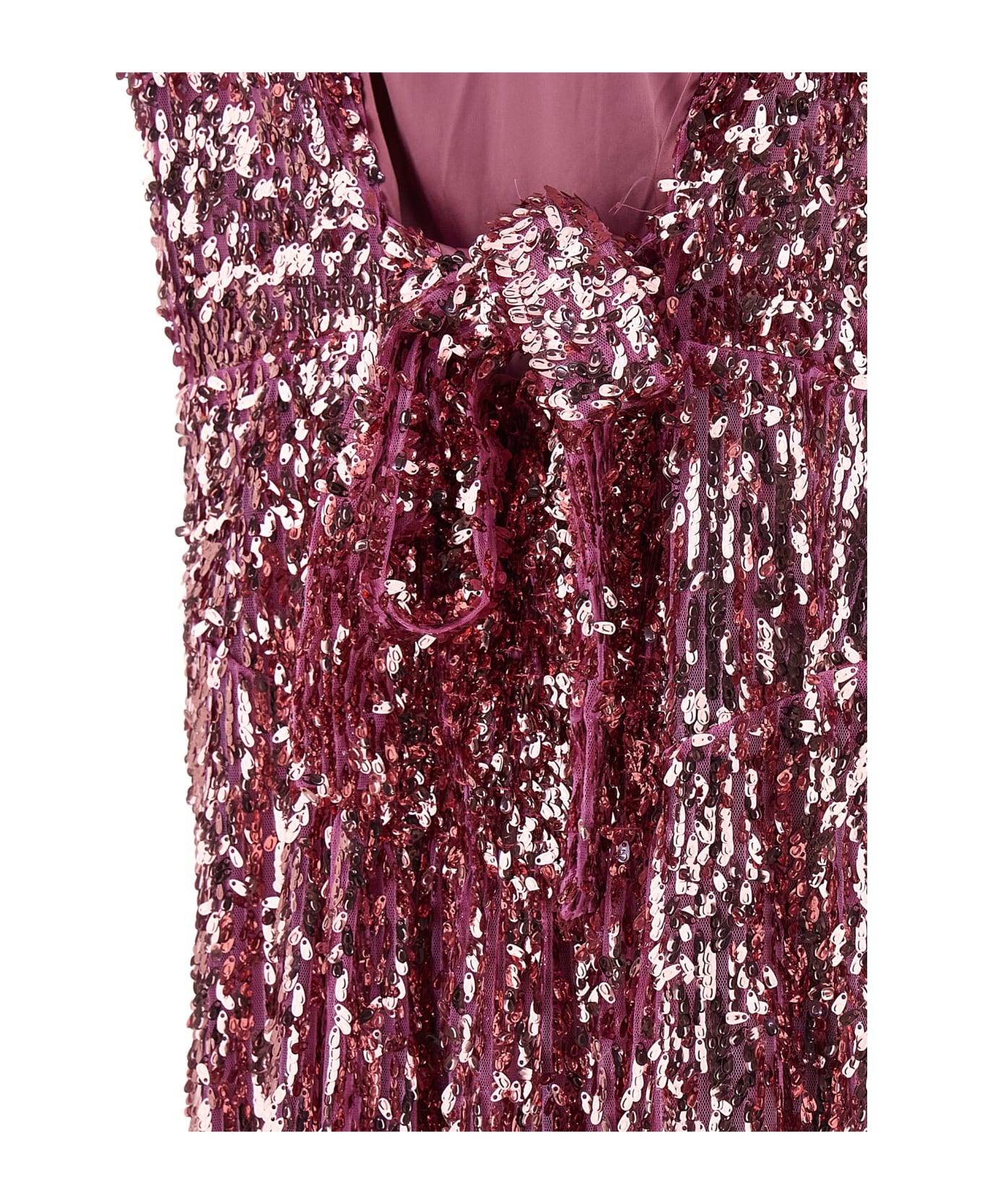 Rotate by Birger Christensen Sequin Midi Dress - Pink