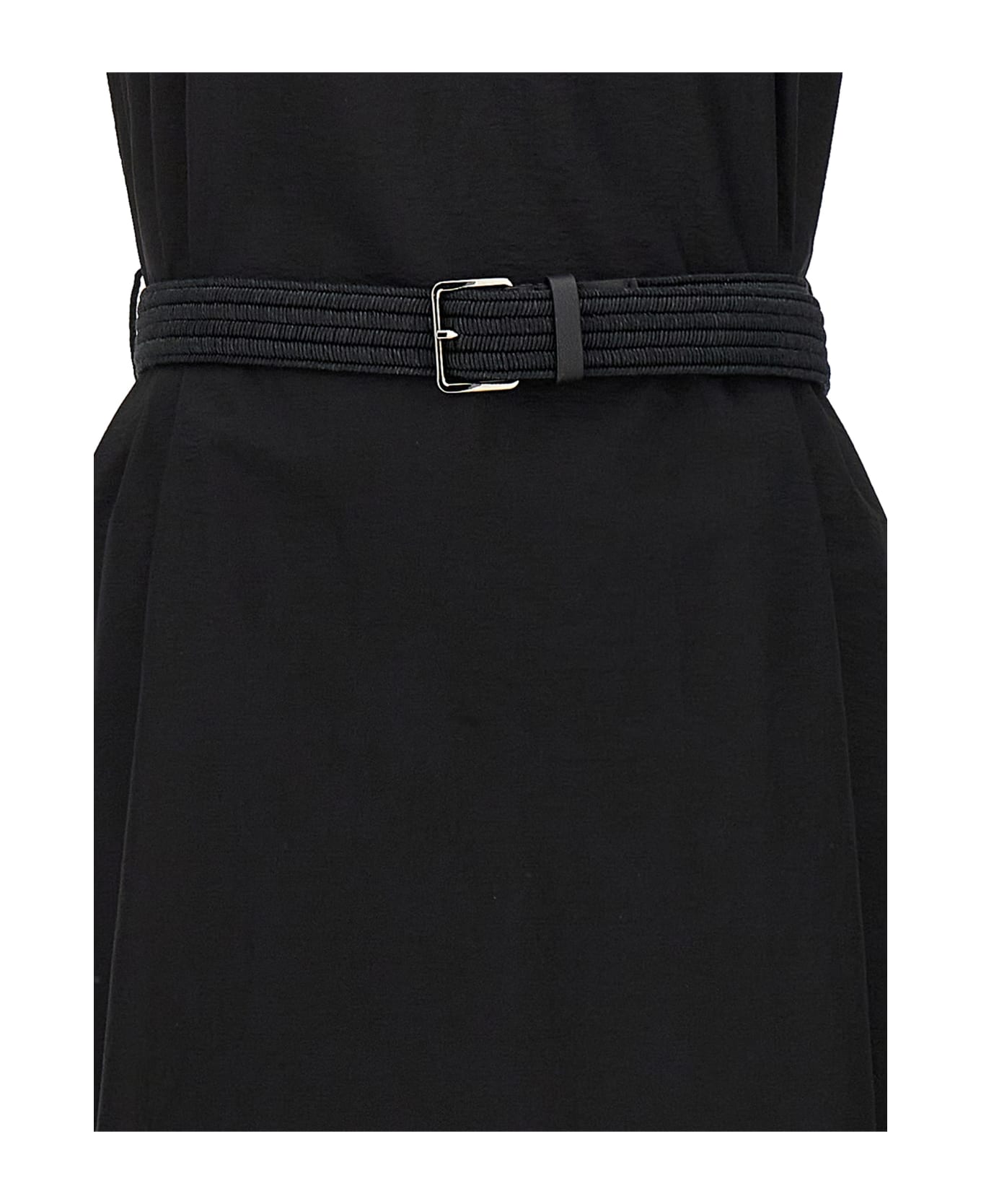 Brunello Cucinelli Long Belted Dress - Black  