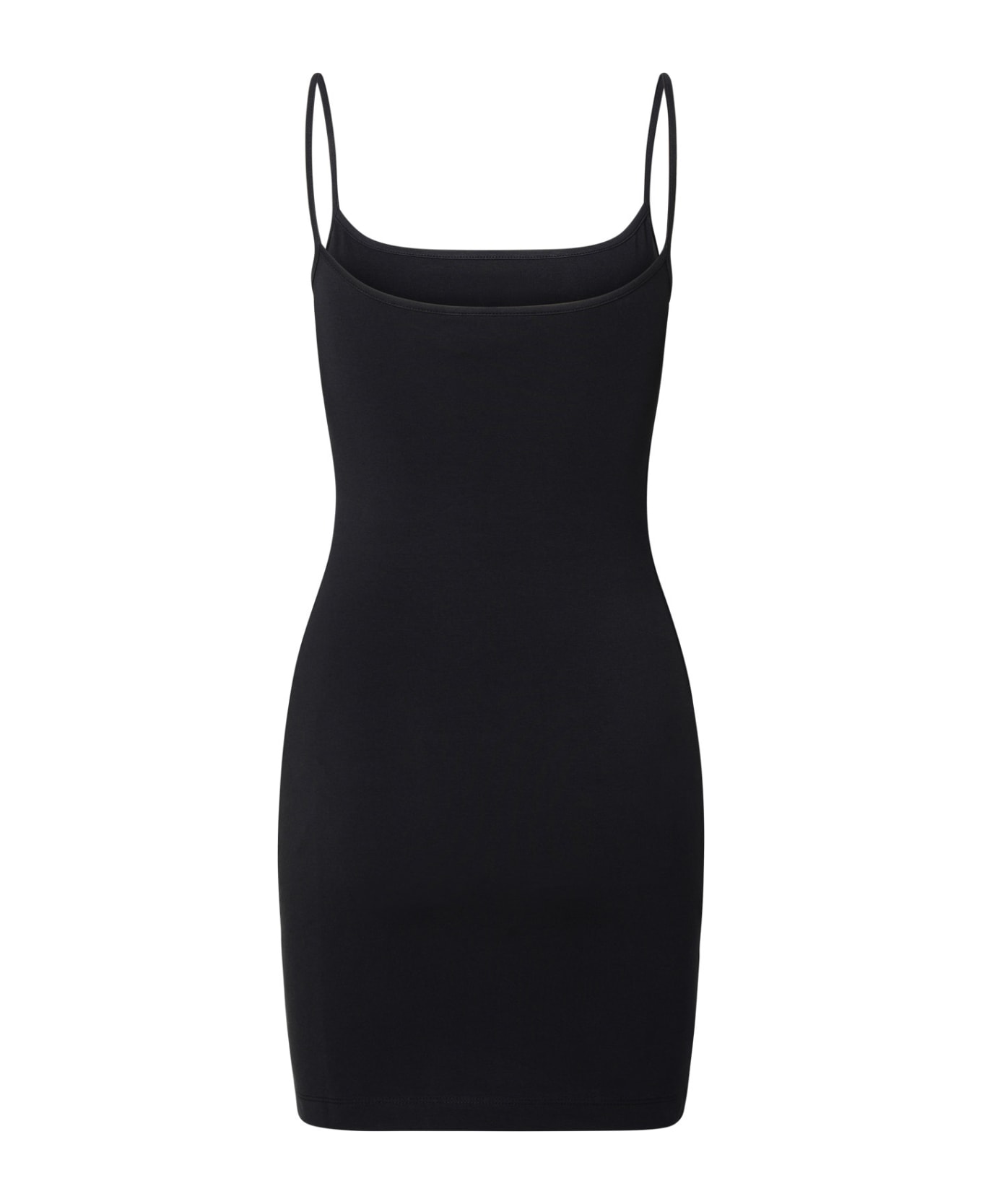 Chiara Ferragni Black Cotton Blend Dress - Black