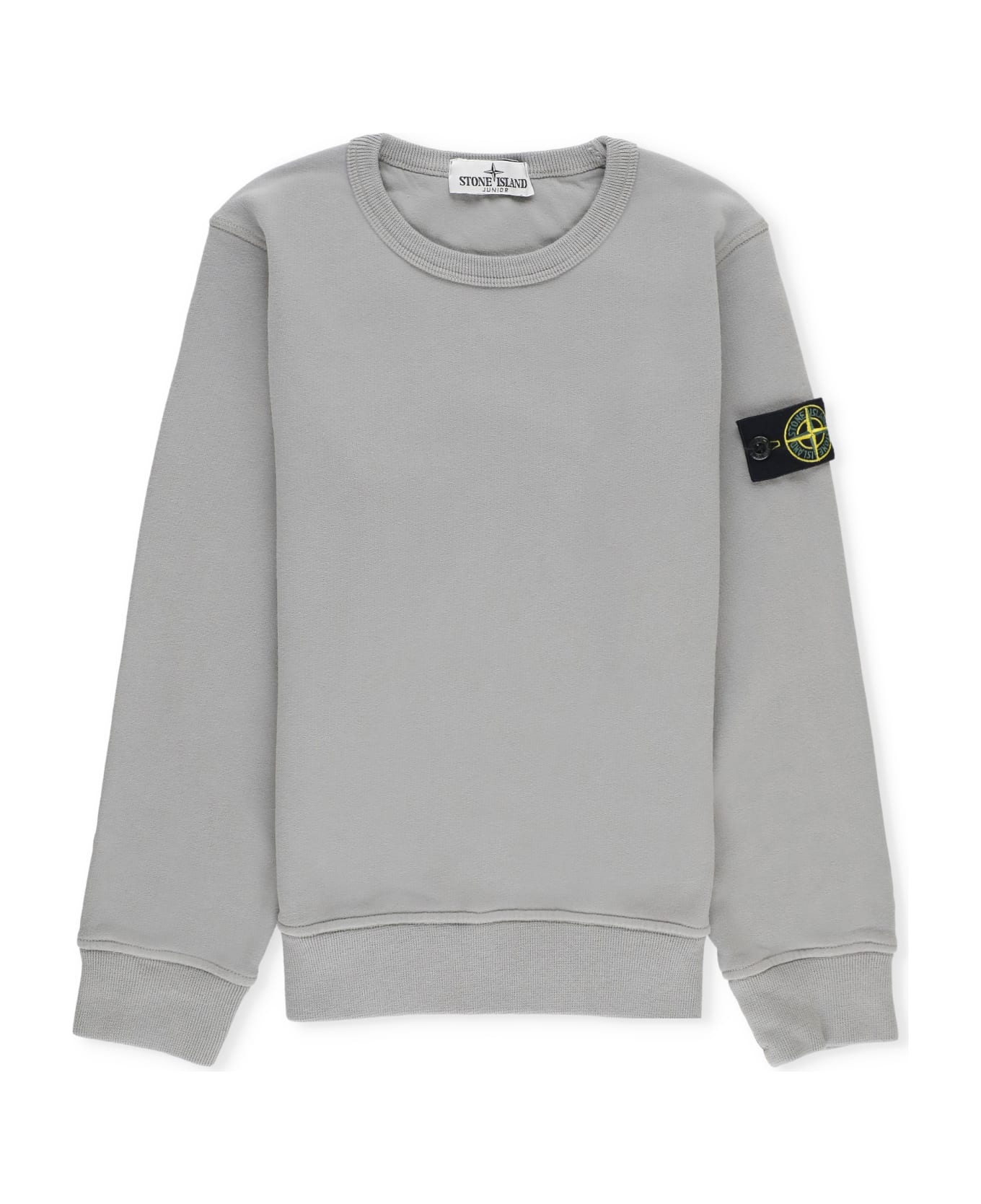 Stone Island Sweatshirt With Logo - Grey